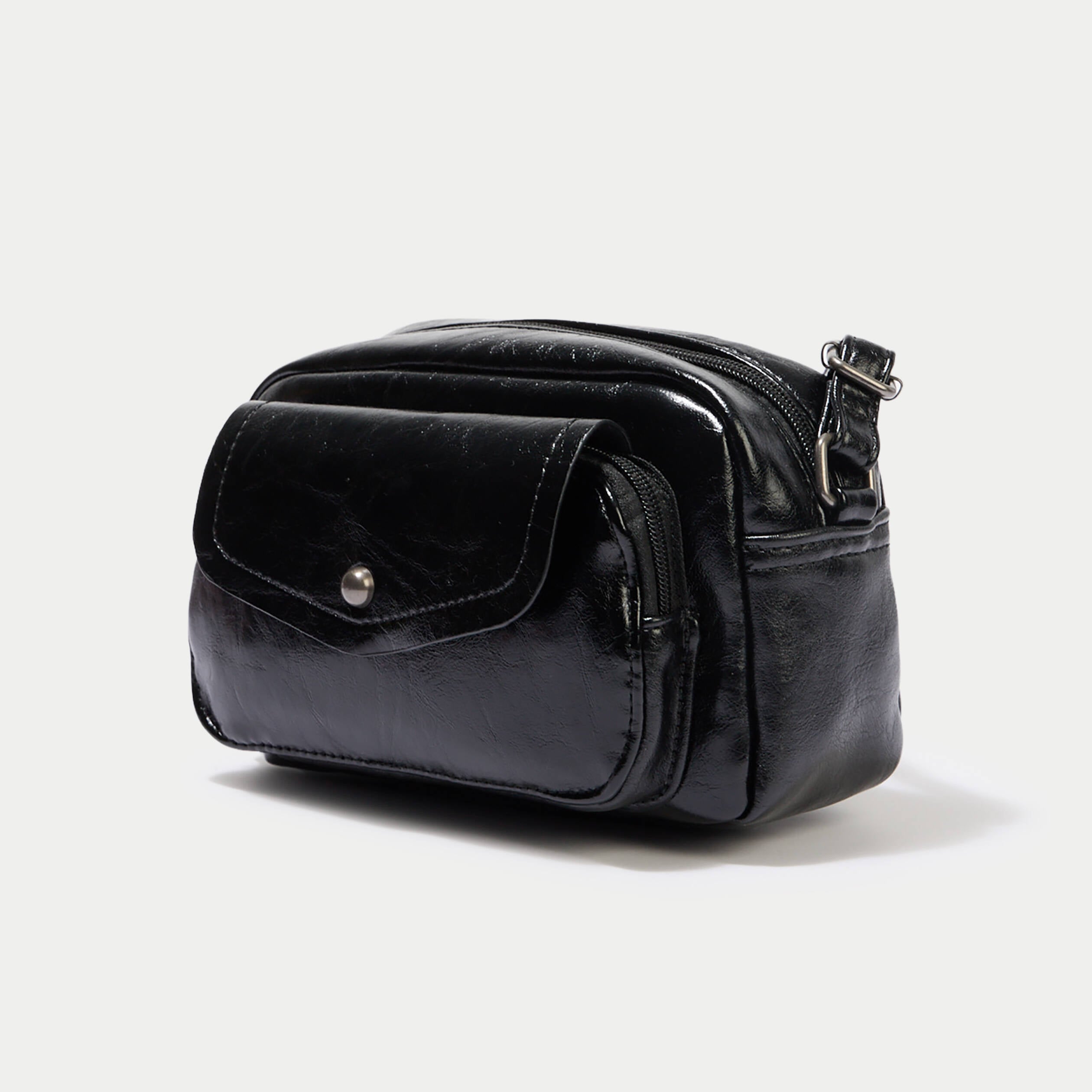 Sac similicuir noir femme