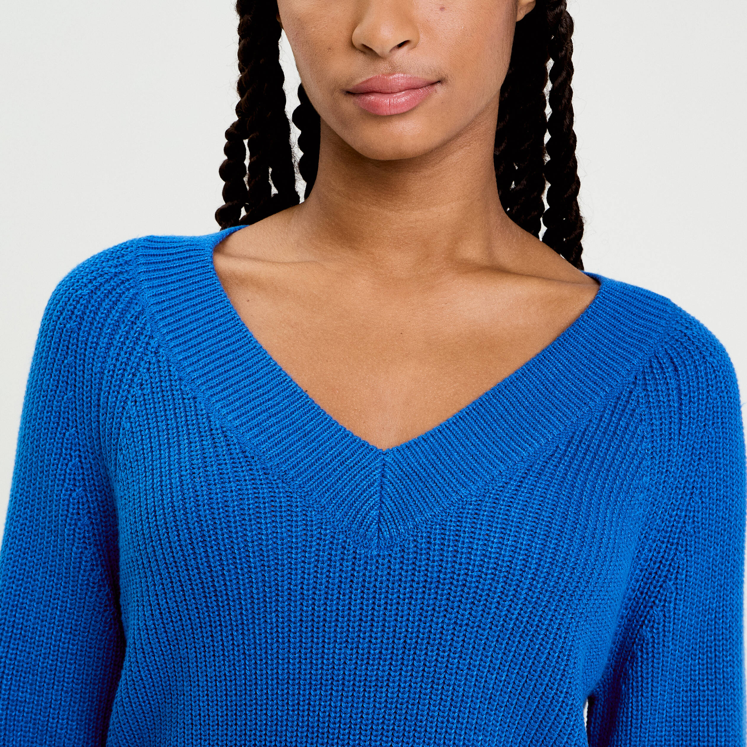 Pulls col V femme Bleu | Bréal