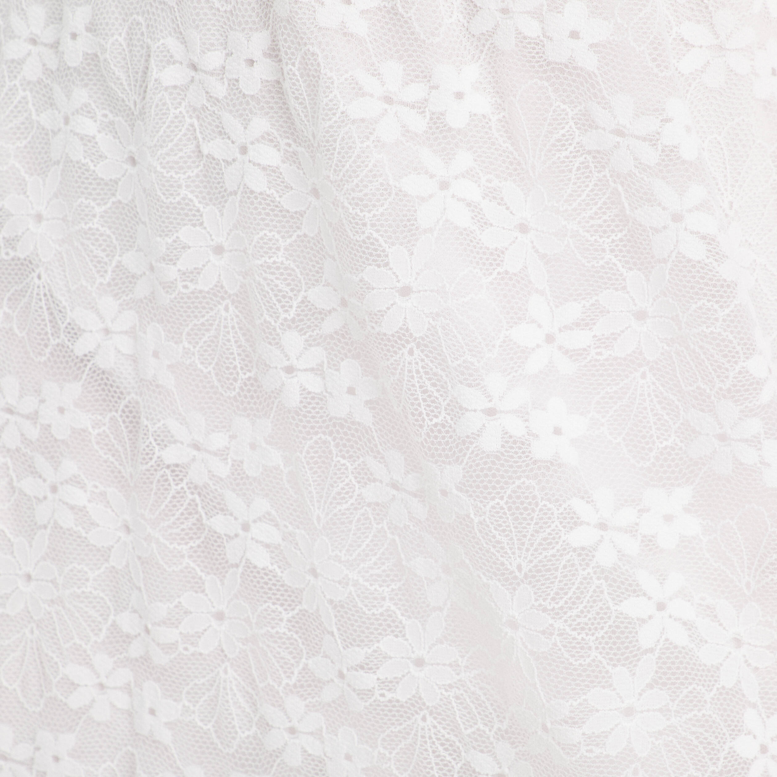 Jupe longue &eacute;vas&eacute;e dentelle blanc femme