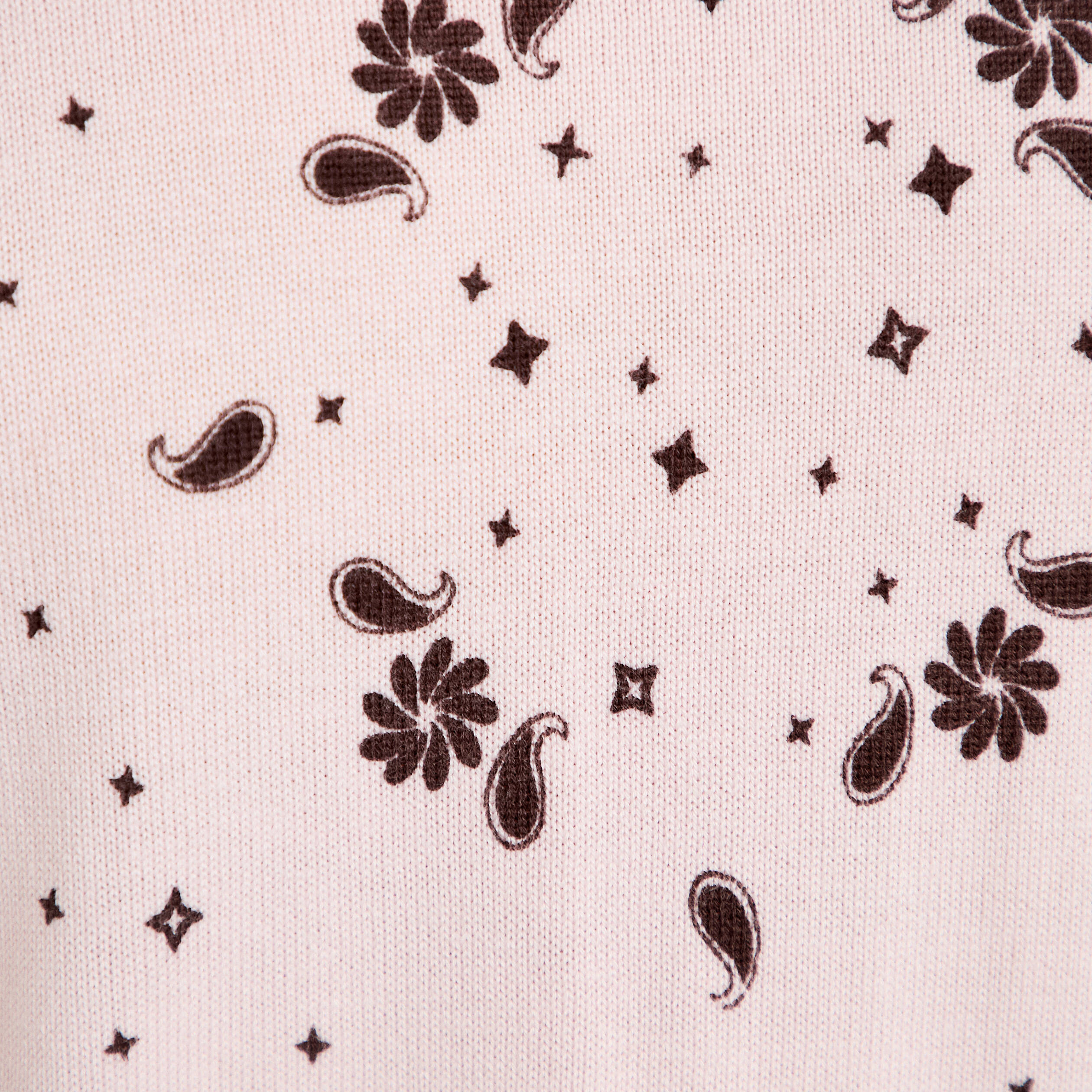 Pull col rond manches longues rose clair femme