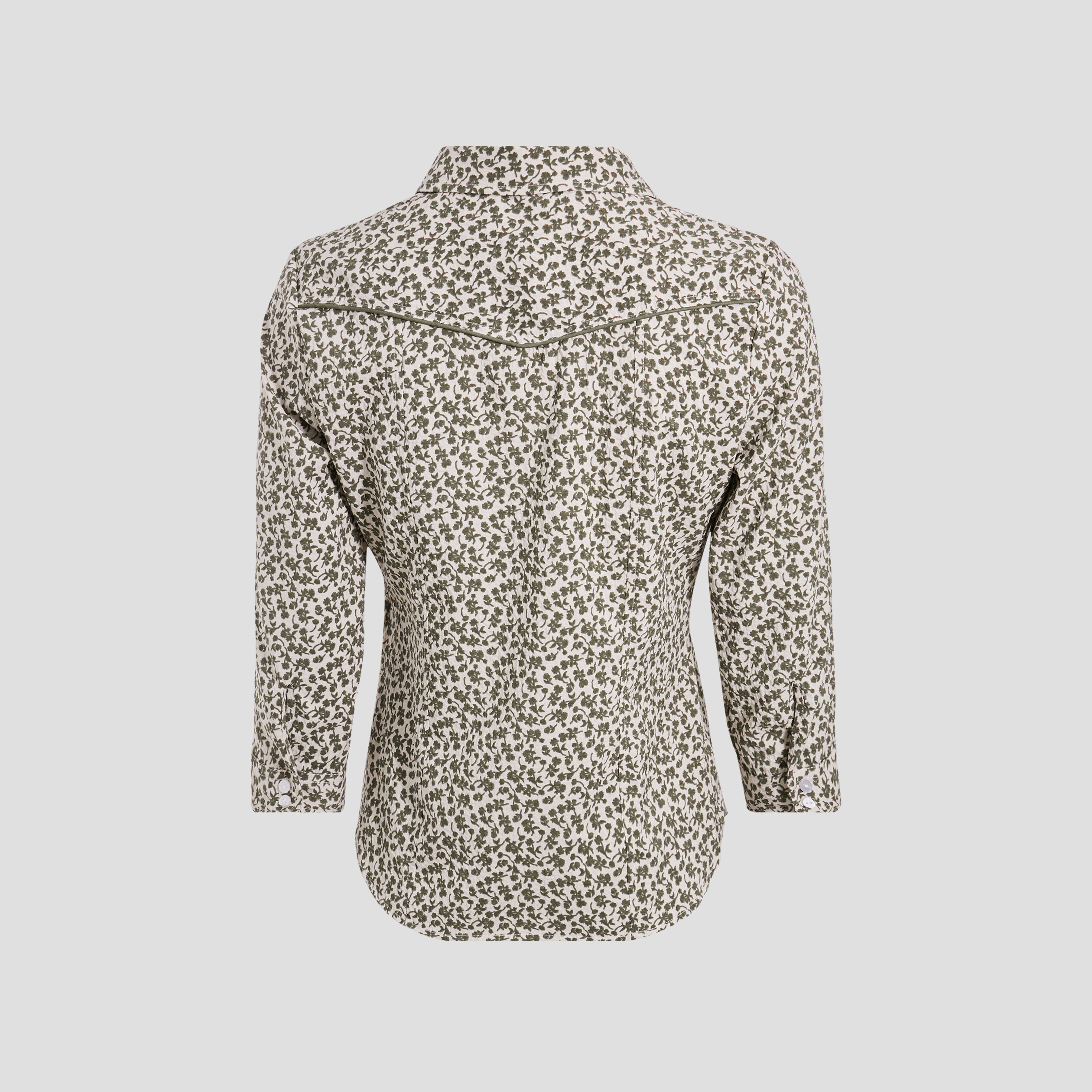 blouse manches 34 vert kaki femme Blouse manches 3/4 vert kaki femme