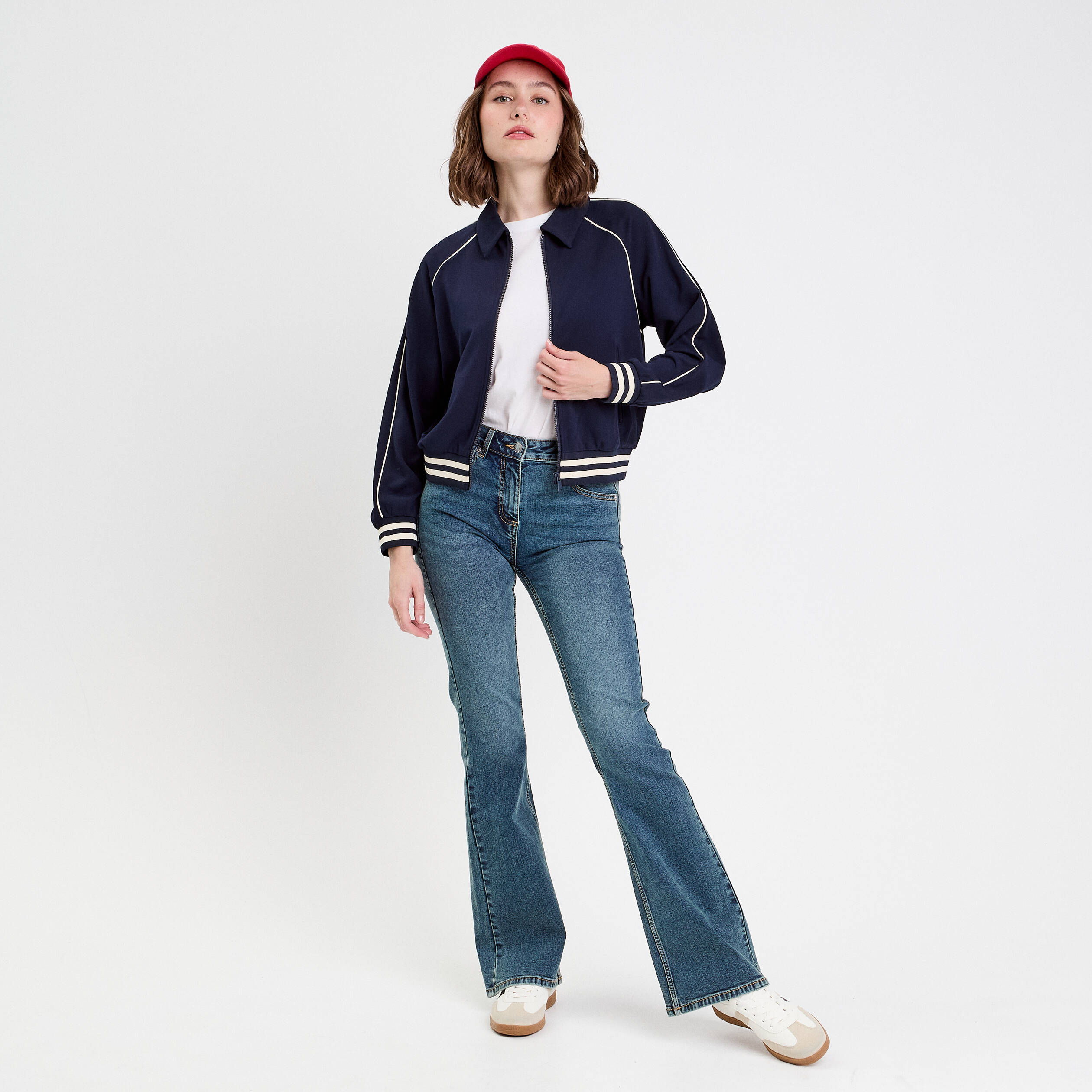 jean flare taille basse denim dirty femme Jean flare taille basse denim dirty femme
