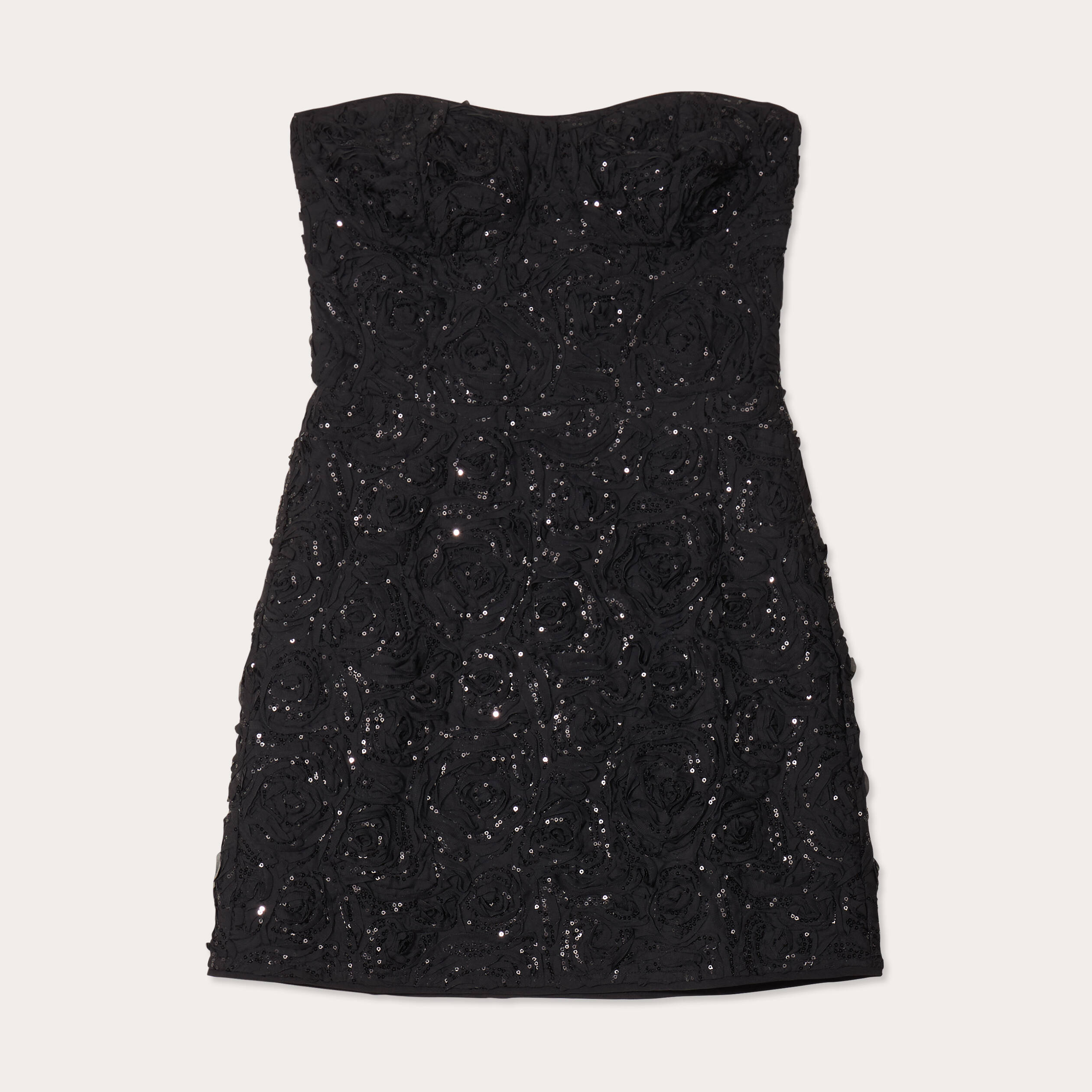 robe cintree bustier sequins noir femme Robe cintrée bustier sequins noir femme