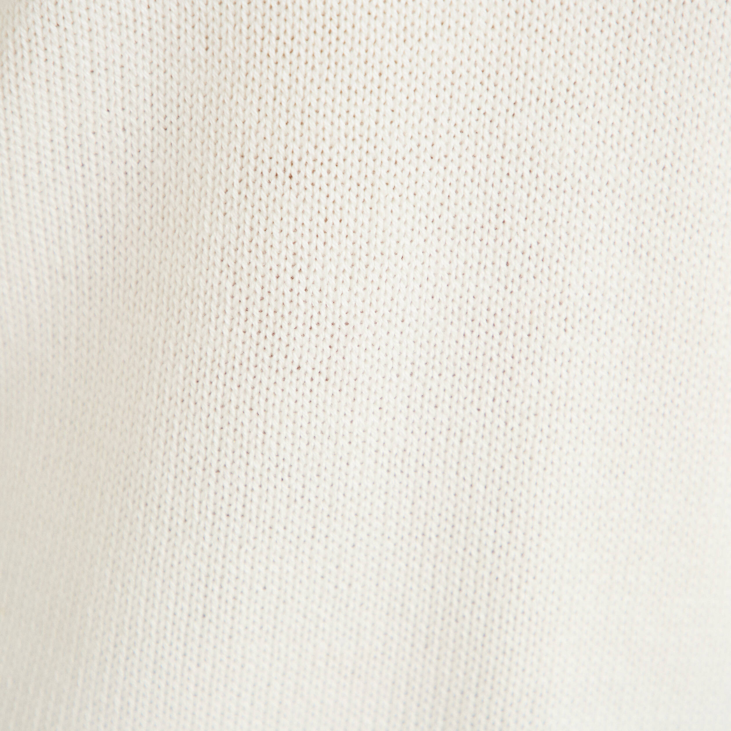 Pull ample col v manches courtes blanc femme
