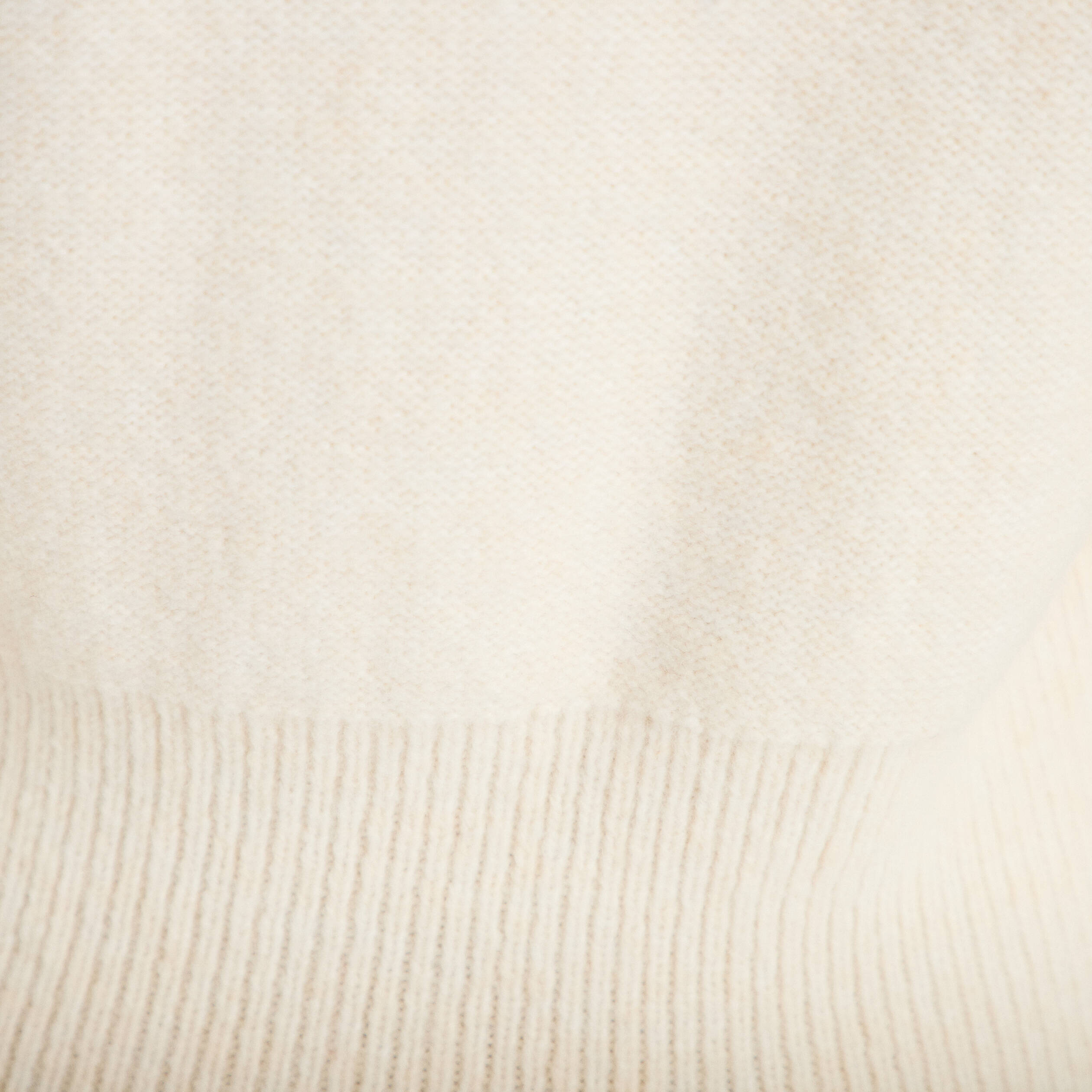 Pull col bateau manches longues ivoire femme