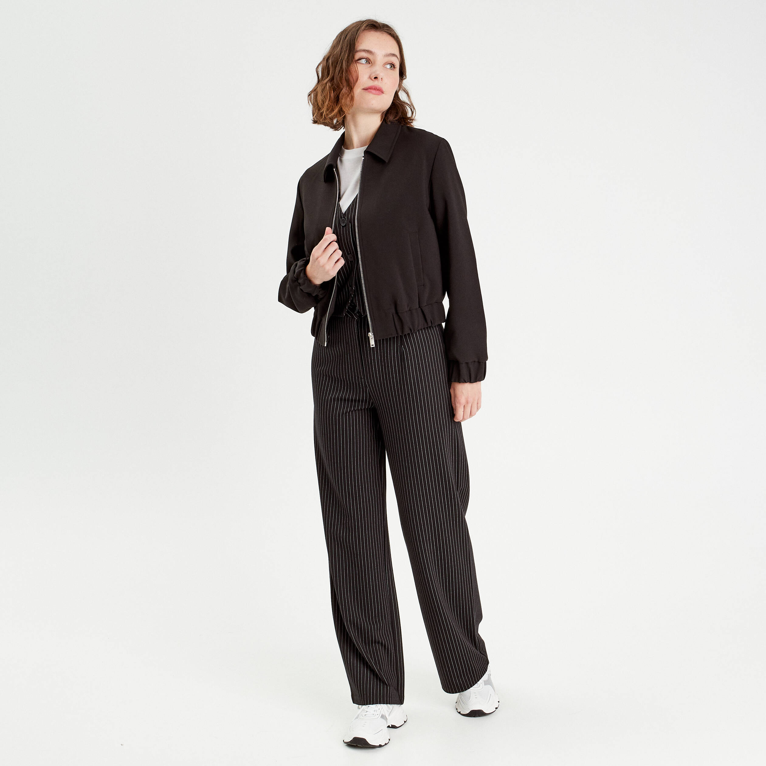 veste zippee noir femme Veste zippée noir femme