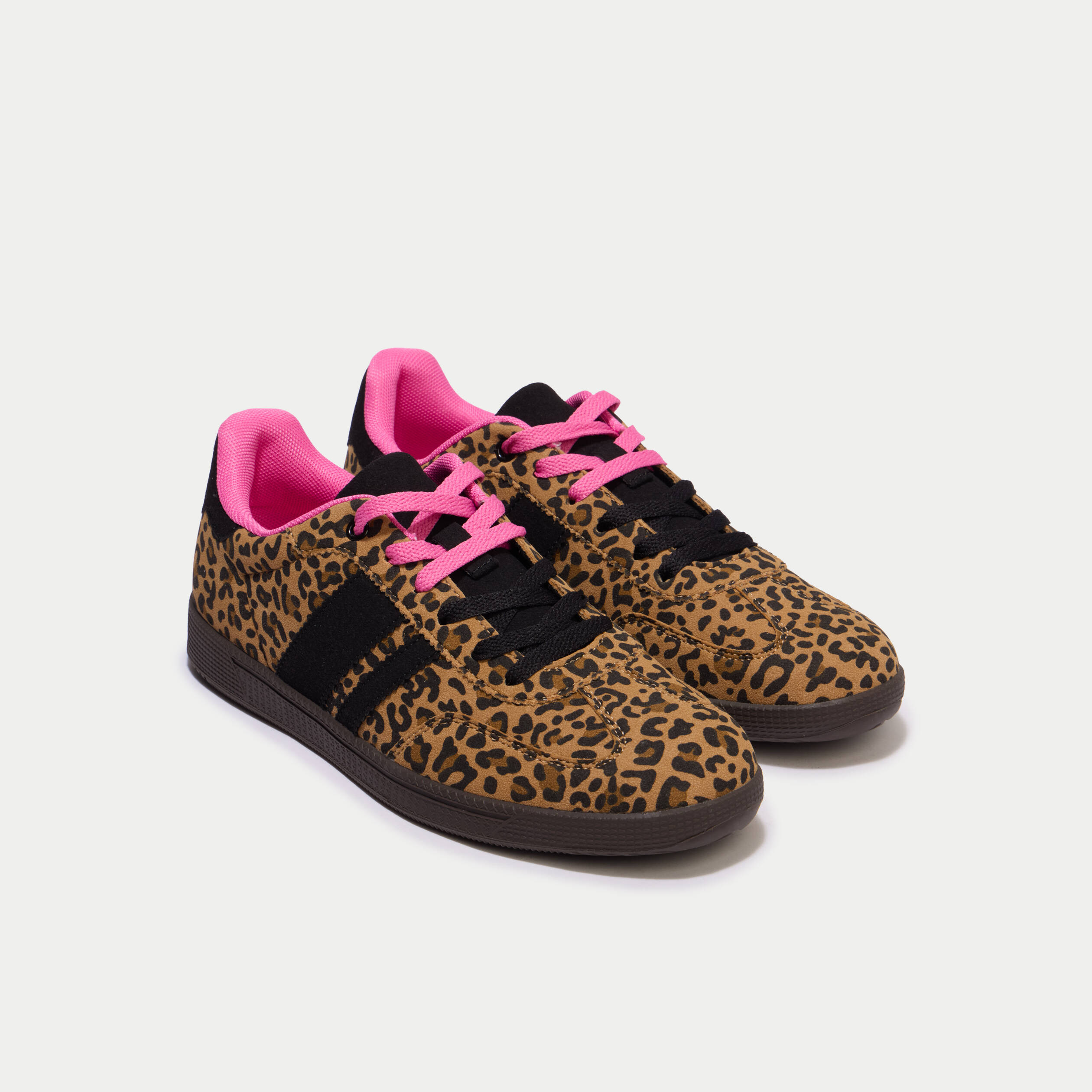Baskets basses &agrave; lacets beige femme
