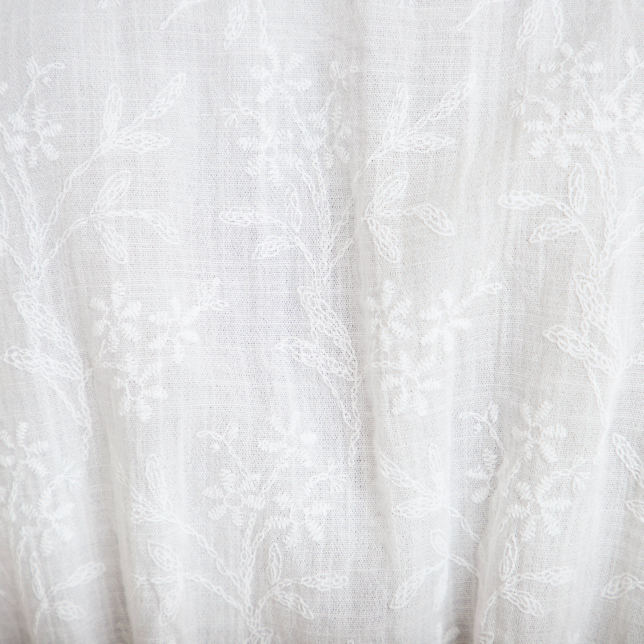 Robe droite courte col v manches courtes blanc femme