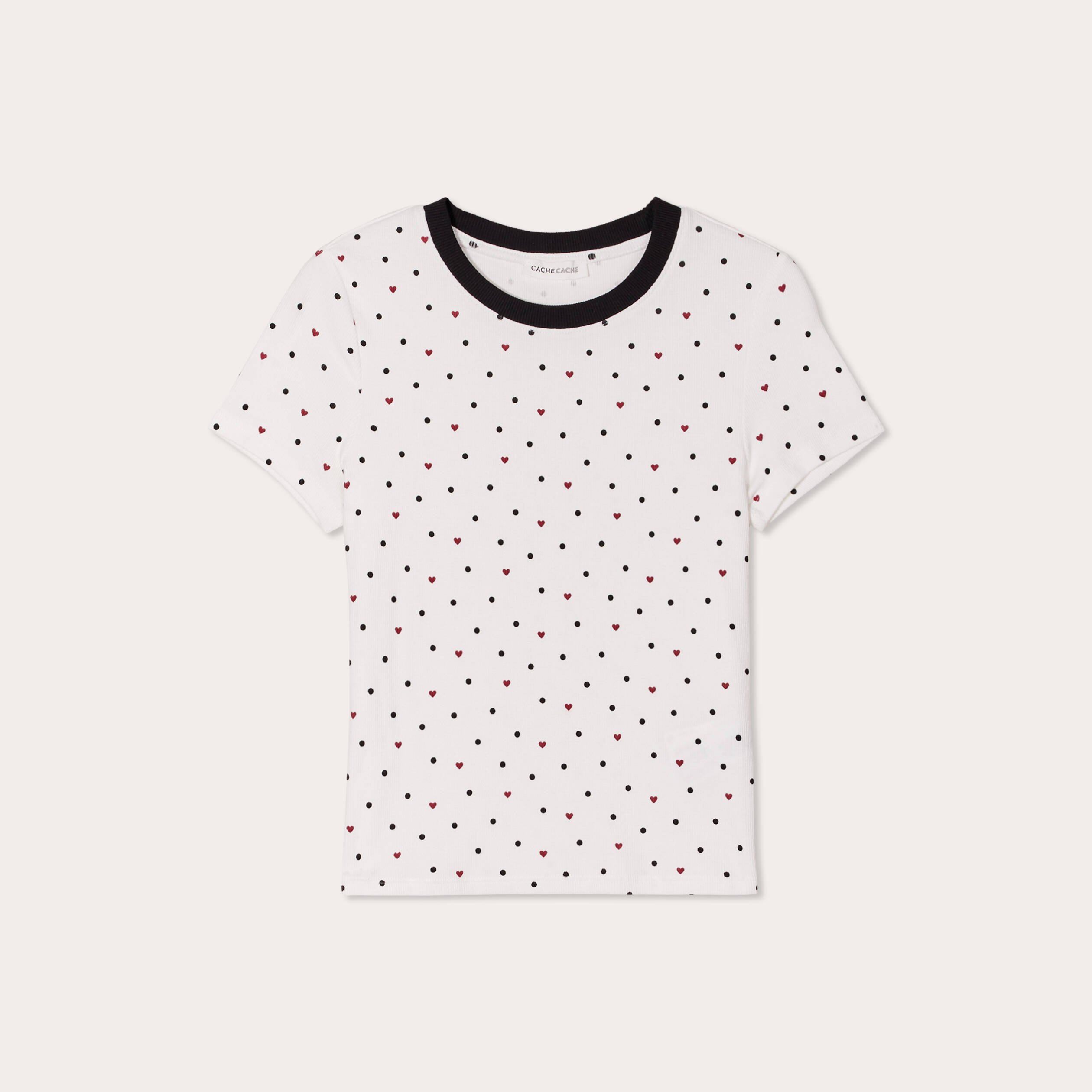 t shirt ajuste manches courtes blanc femme T-shirt ajusté manches courtes blanc femme