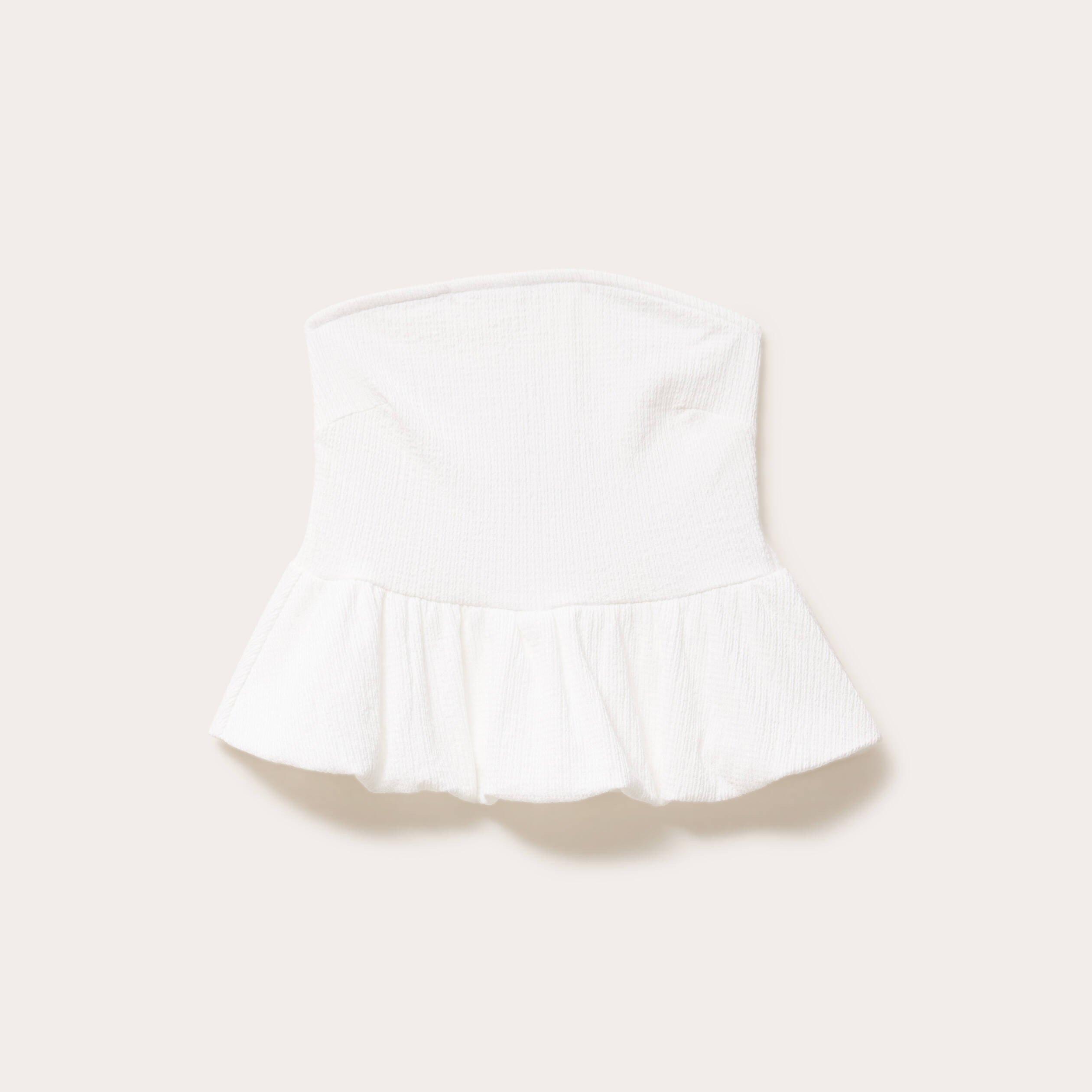 bustier effet boule ecru femme Bustier effet boule ecru femme
