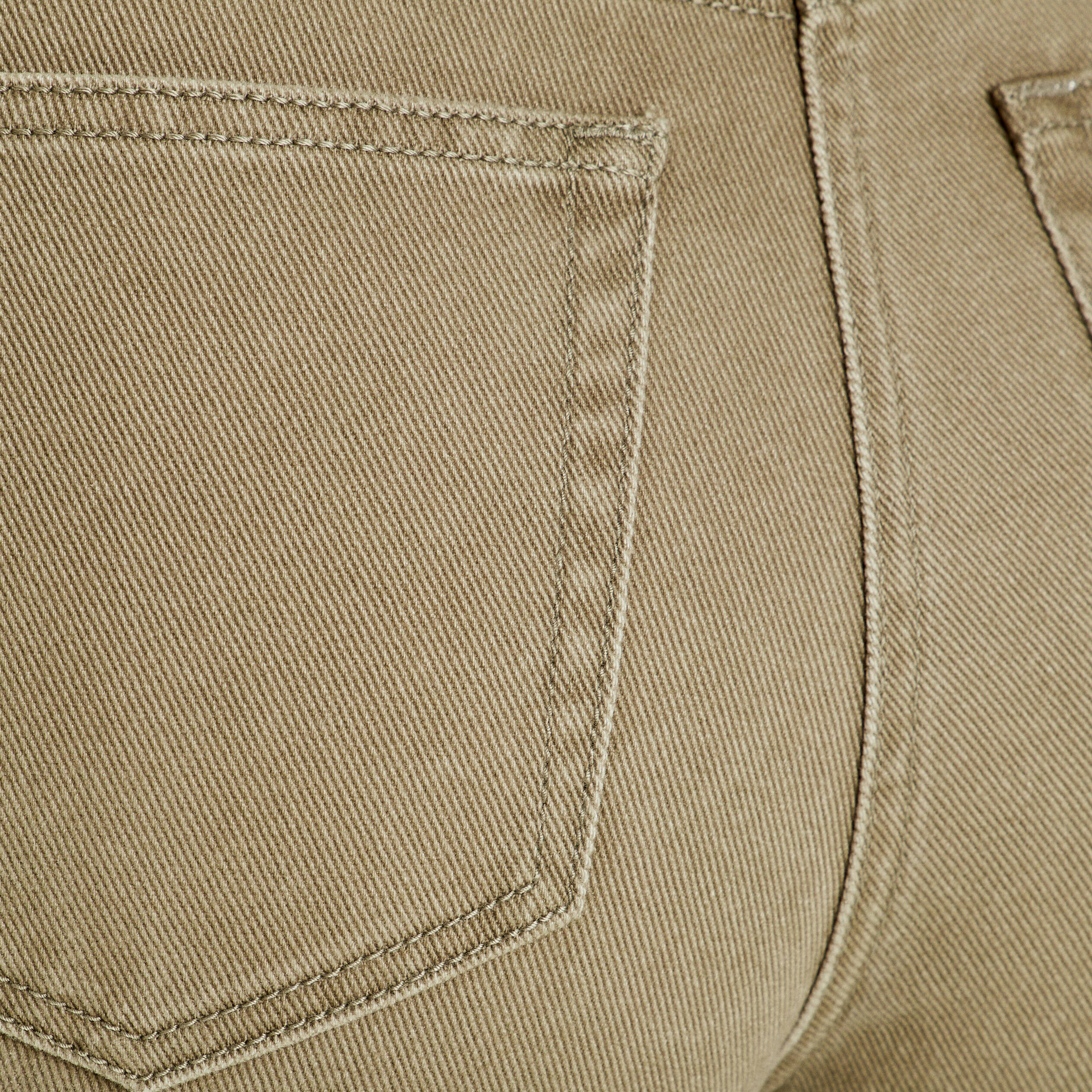 Pantalon large poches cargo vert kaki femme