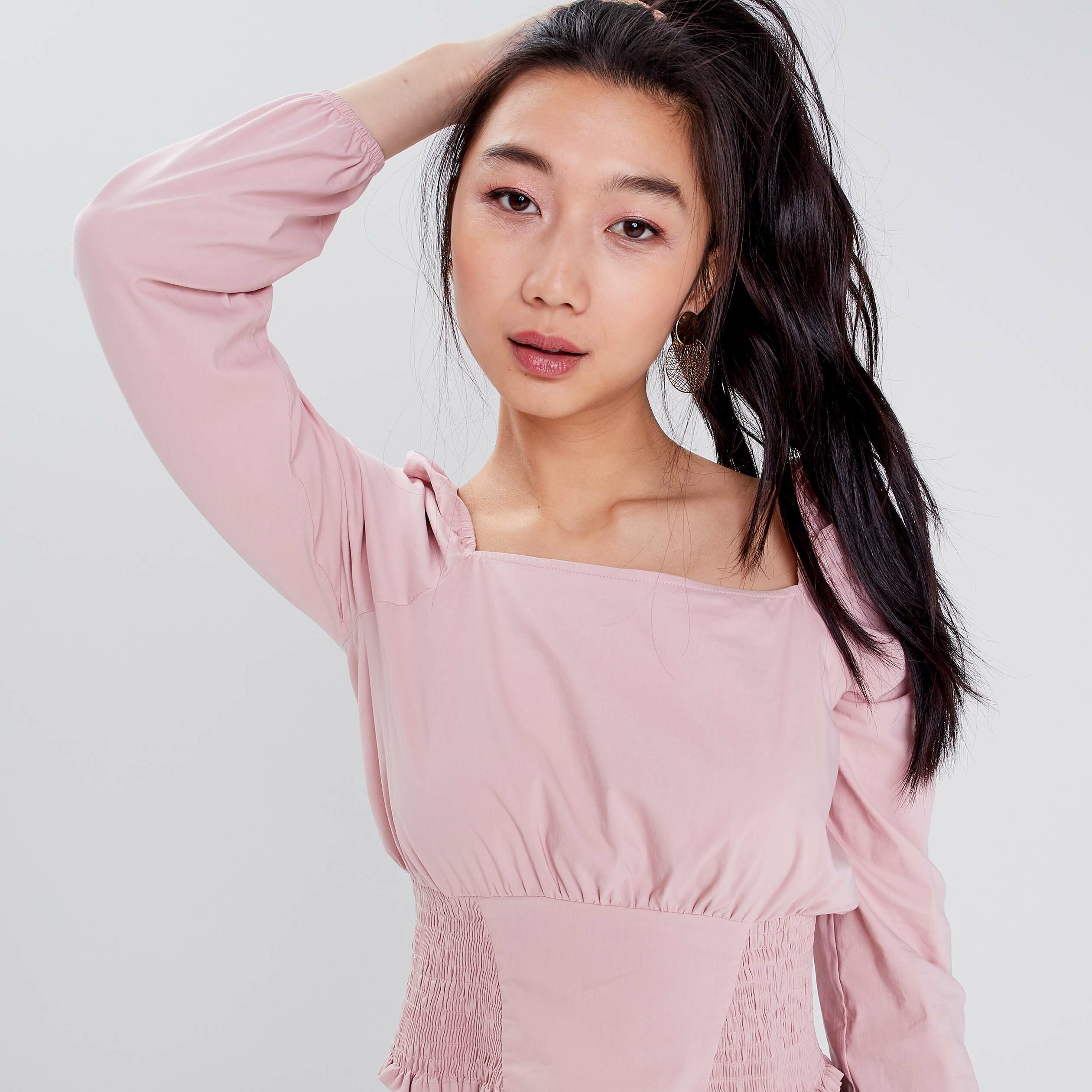 Blouse rose pale femme best sale