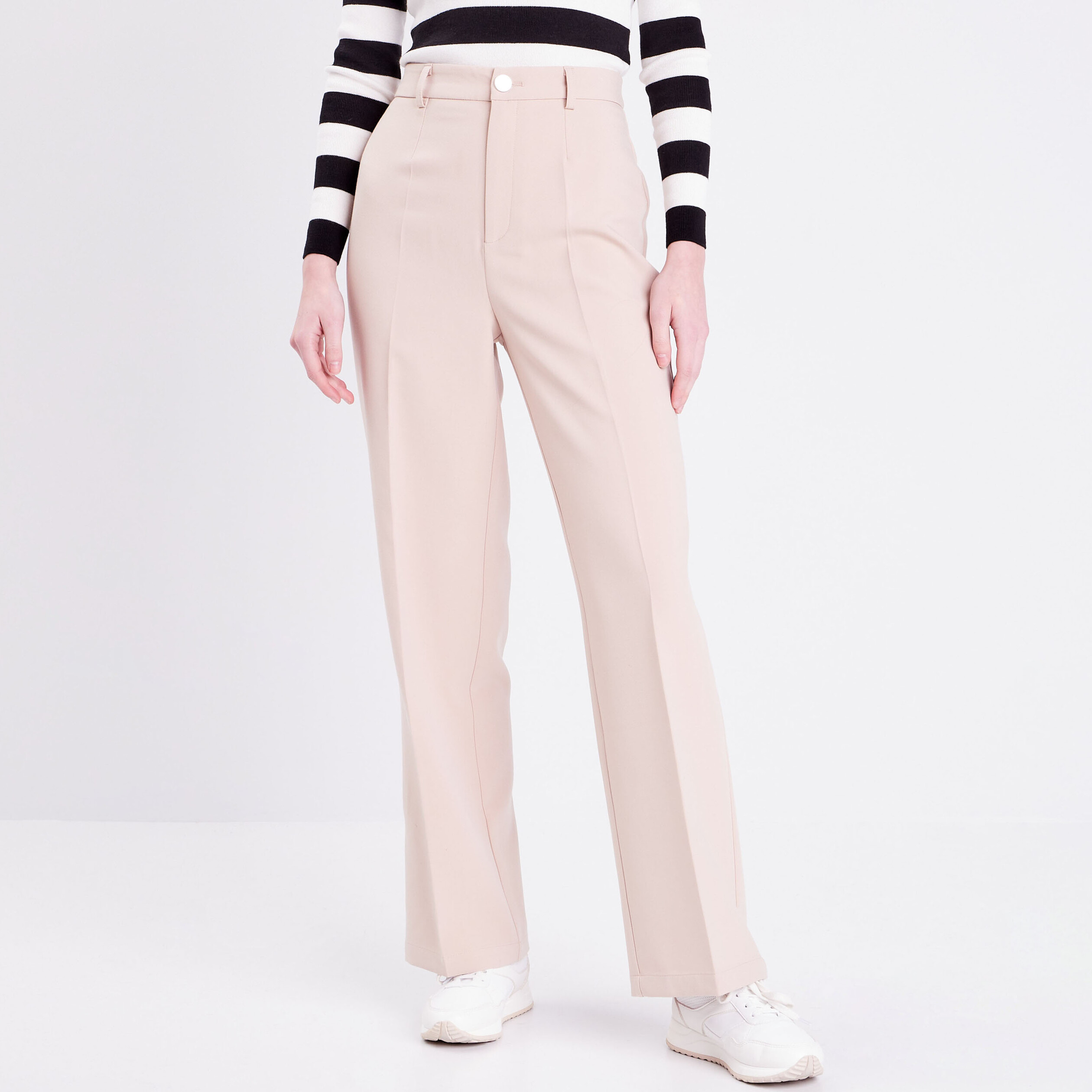 pantalon city large sable femme Pantalon city large sable femme