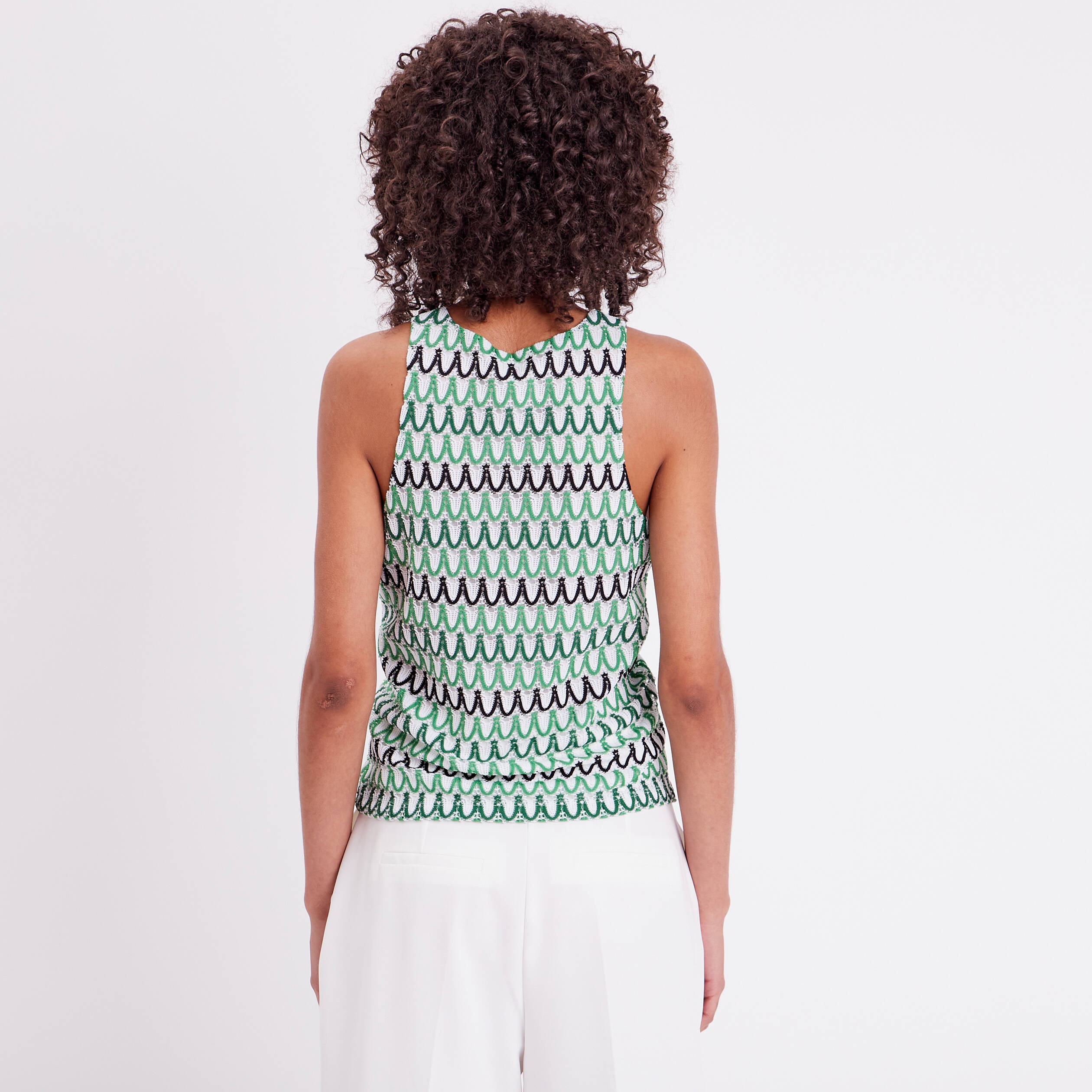 D&eacute;bardeur doublure crochet vert femme