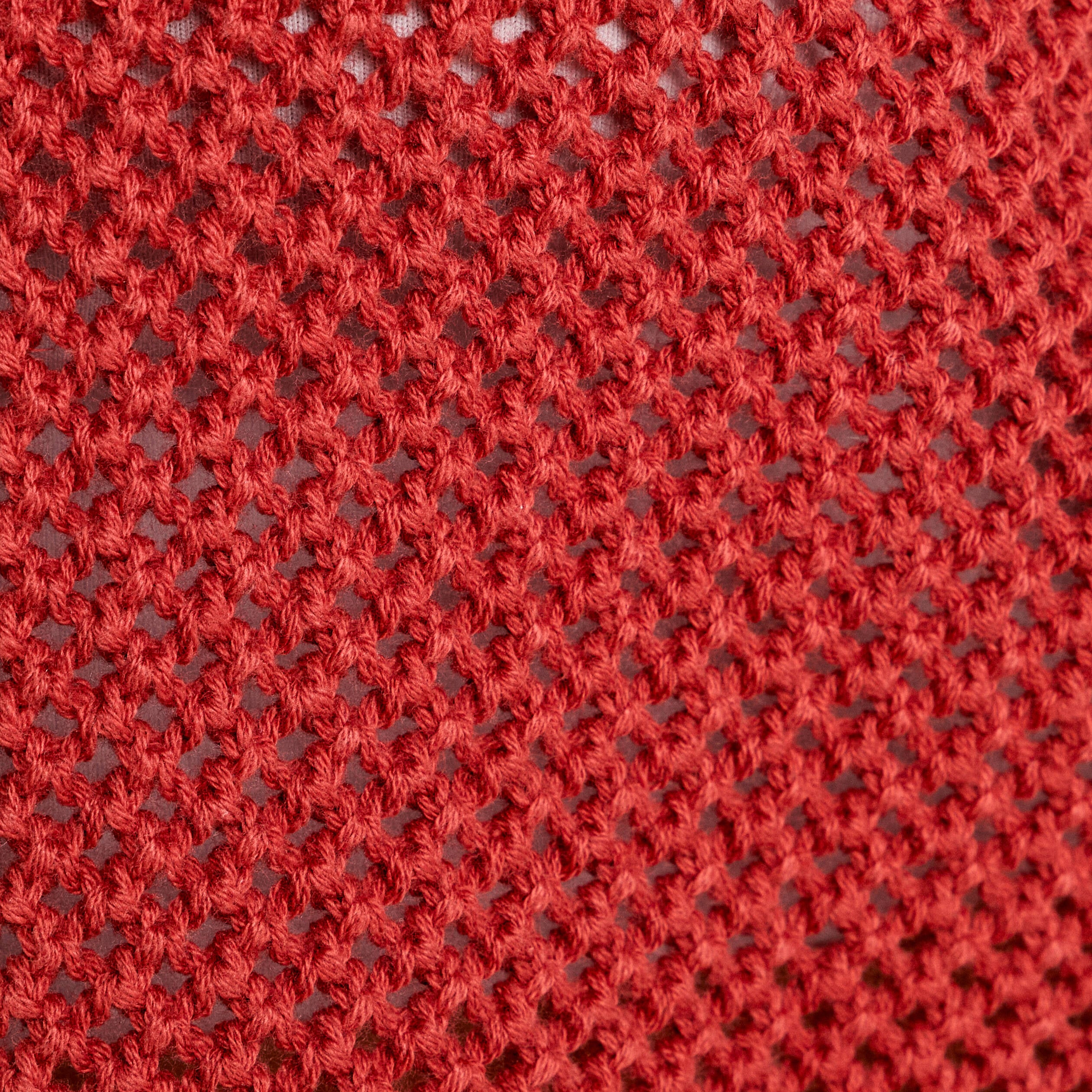 Gilet nou&eacute; court rouge femme