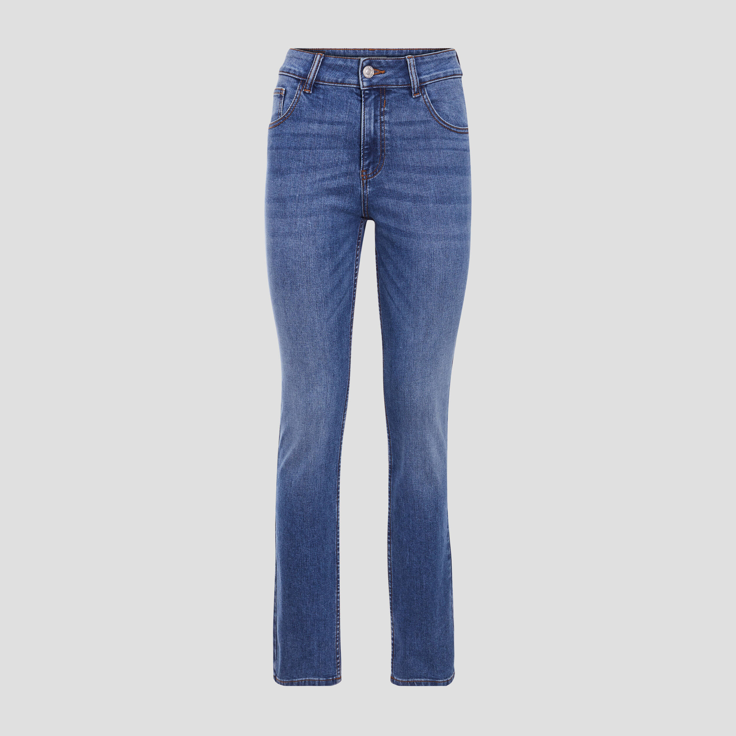 jeans droit taille haute denim stone femme Jeans droit taille haute denim stone femme