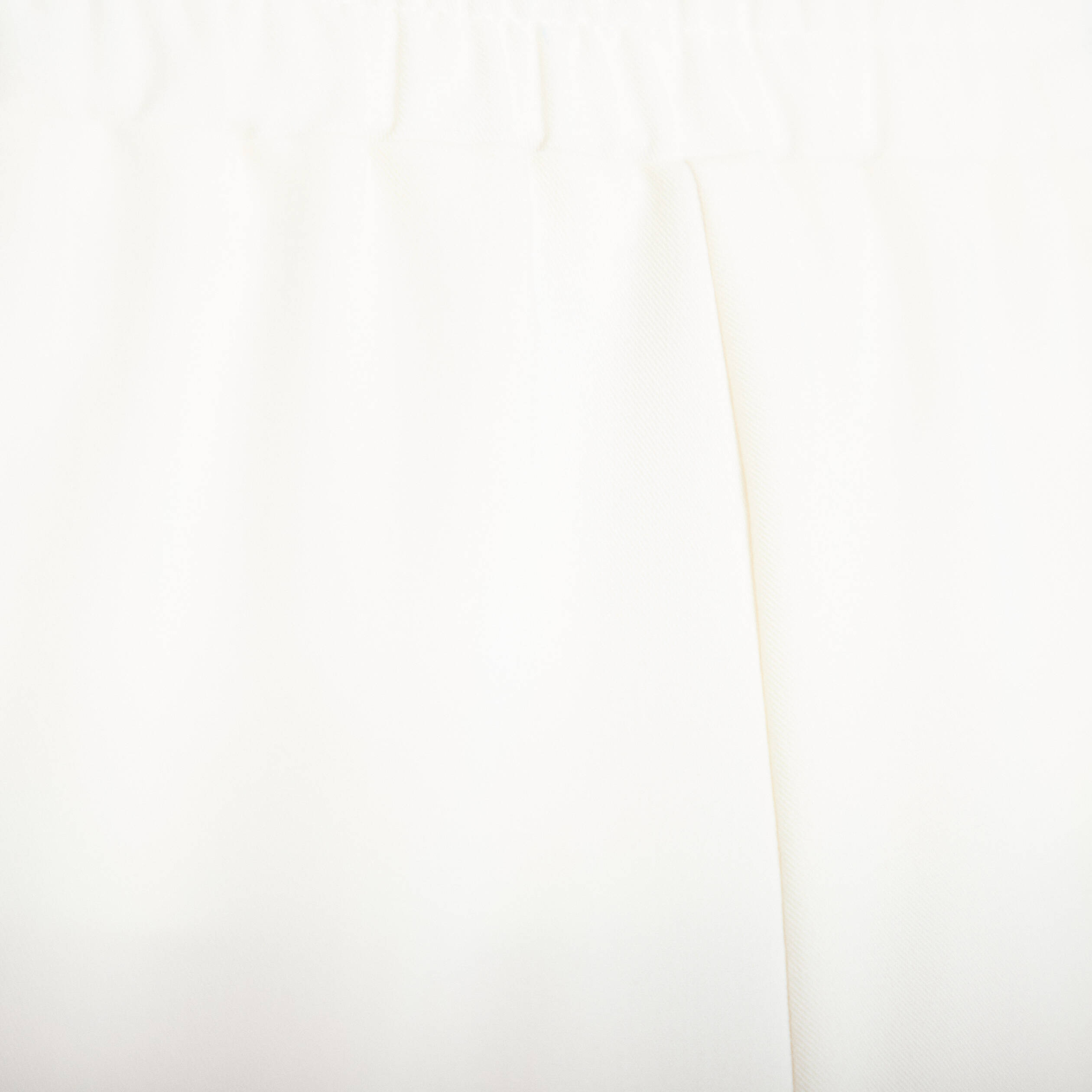 Pantalon large taille &eacute;lastiqu&eacute;e ecru femme