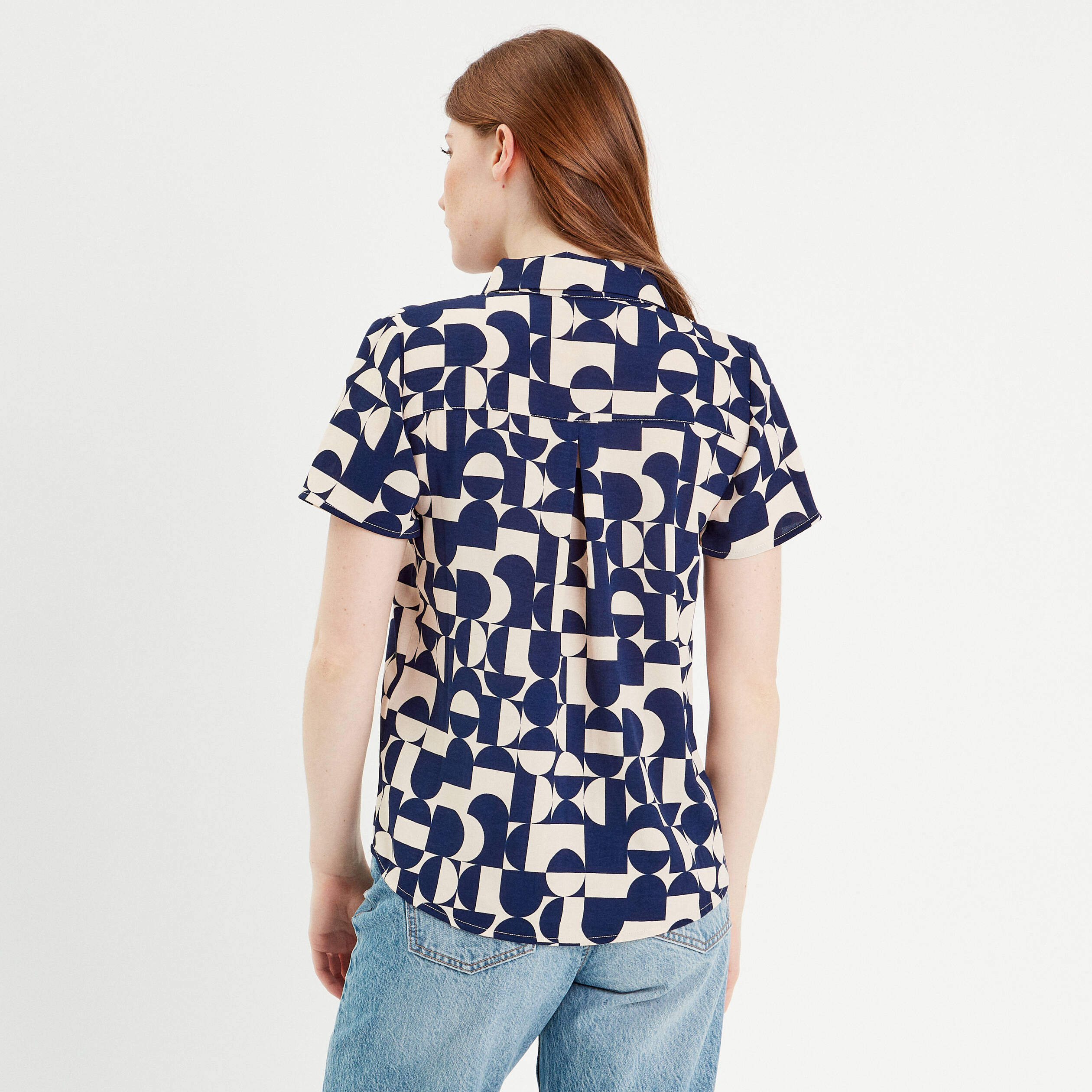 chemise manches courtes bleu femme Chemise manches courtes bleu femme