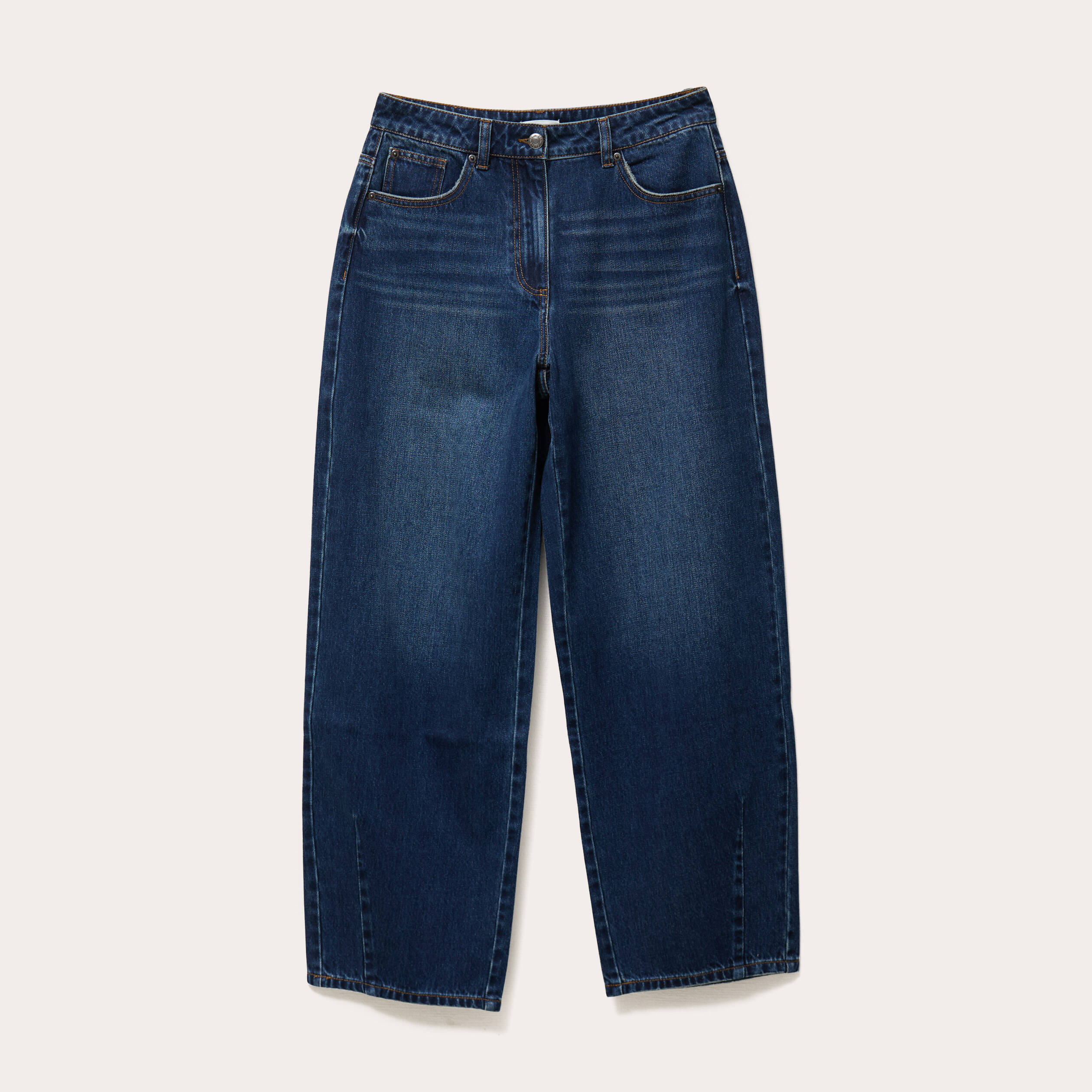 jeans baggy taille haute denim stone femme Jeans baggy taille haute denim stone femme