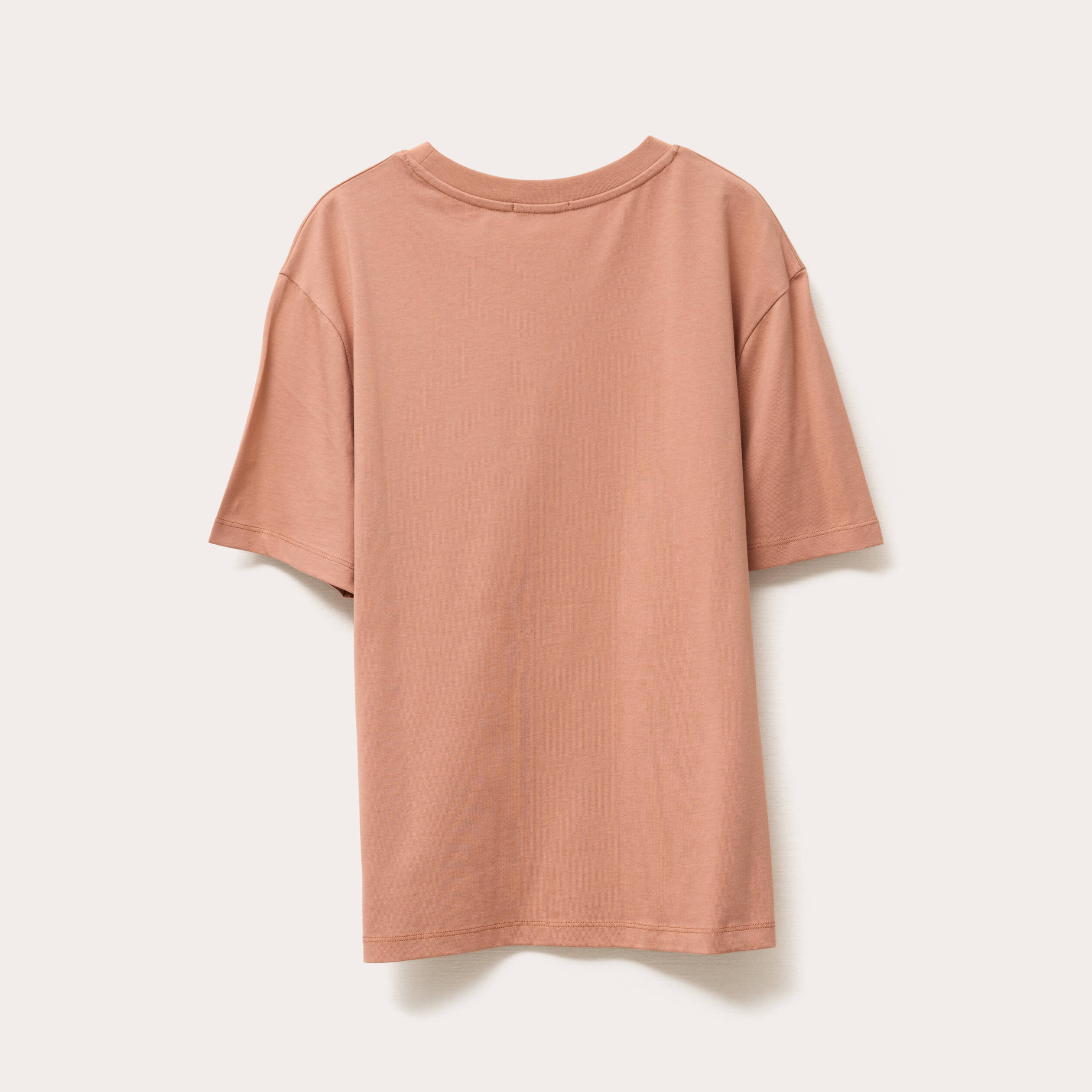 t shirt oversize col rond vieux rose femme T-shirt oversize col rond vieux rose femme