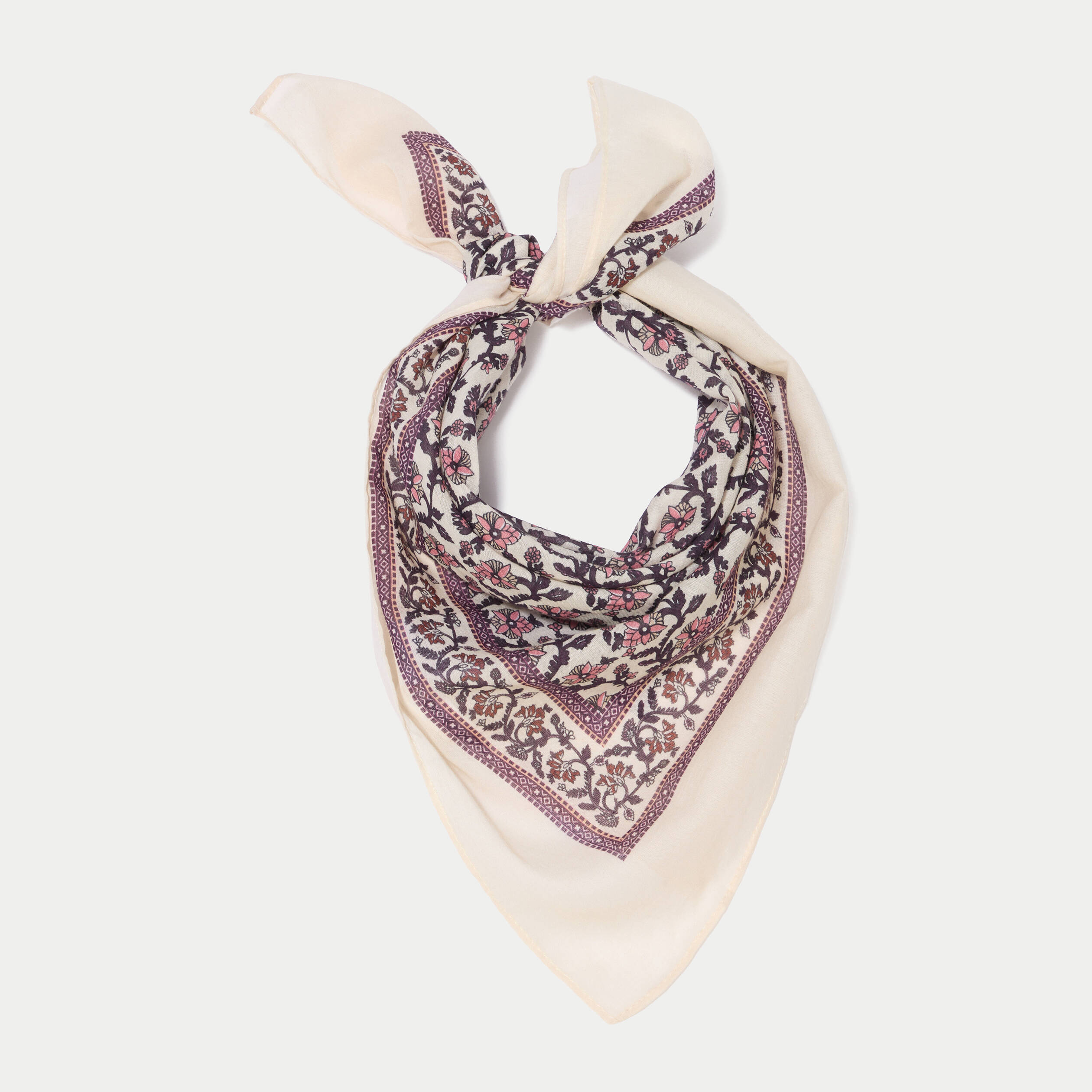 Foulard ecru femme