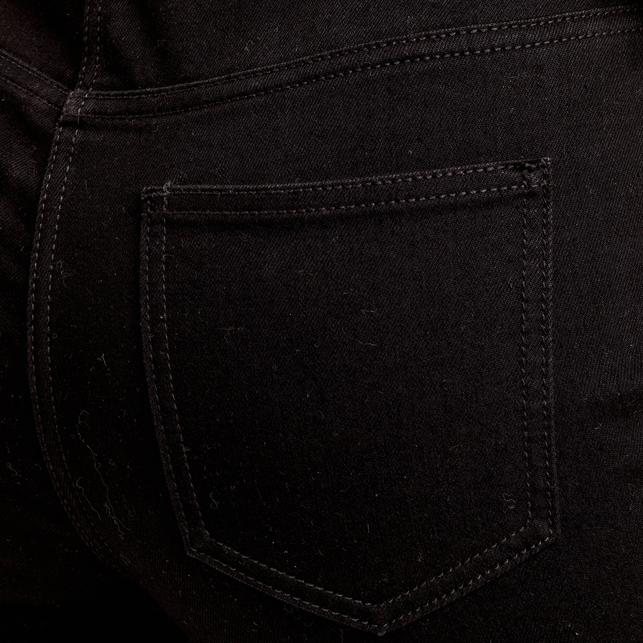 Pantacourt capri denim noir femme