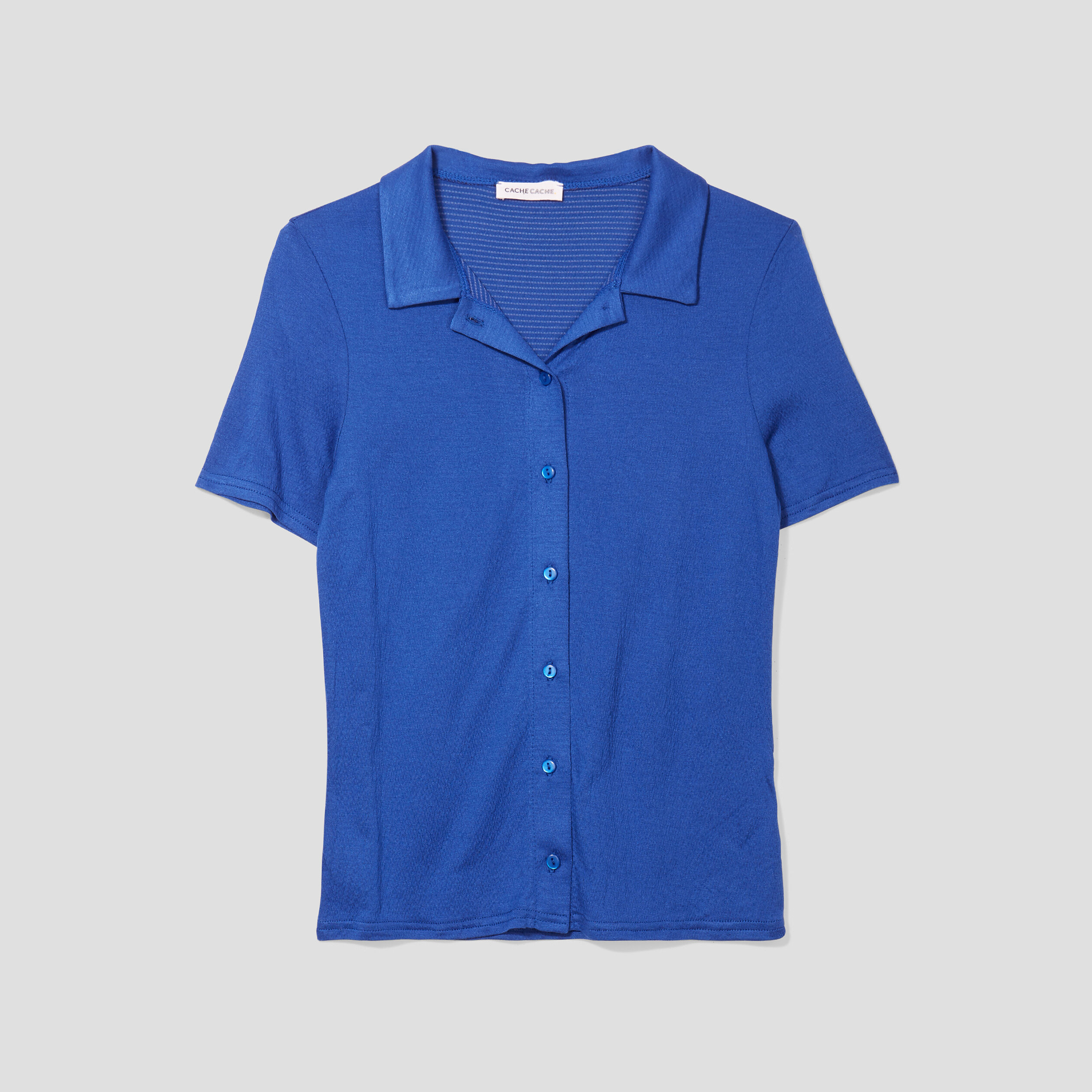 chemise manches courtes bleu electrique femme Chemise manches courtes bleu electrique femme