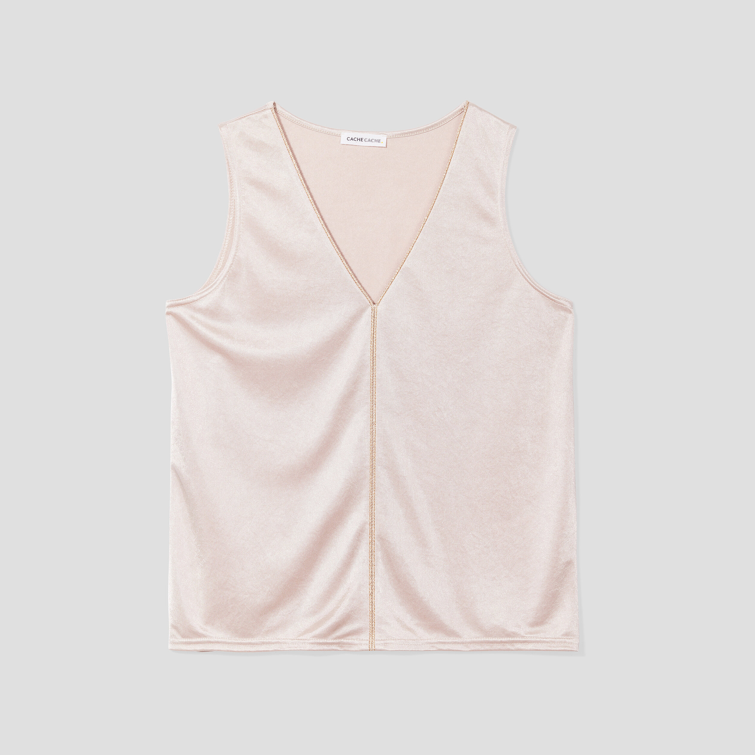 Robe Sans Manches En Satin Avec Bretelles Spaghetti – Col Cowl, Fente – Cocktail, Plage, Soirée - 9