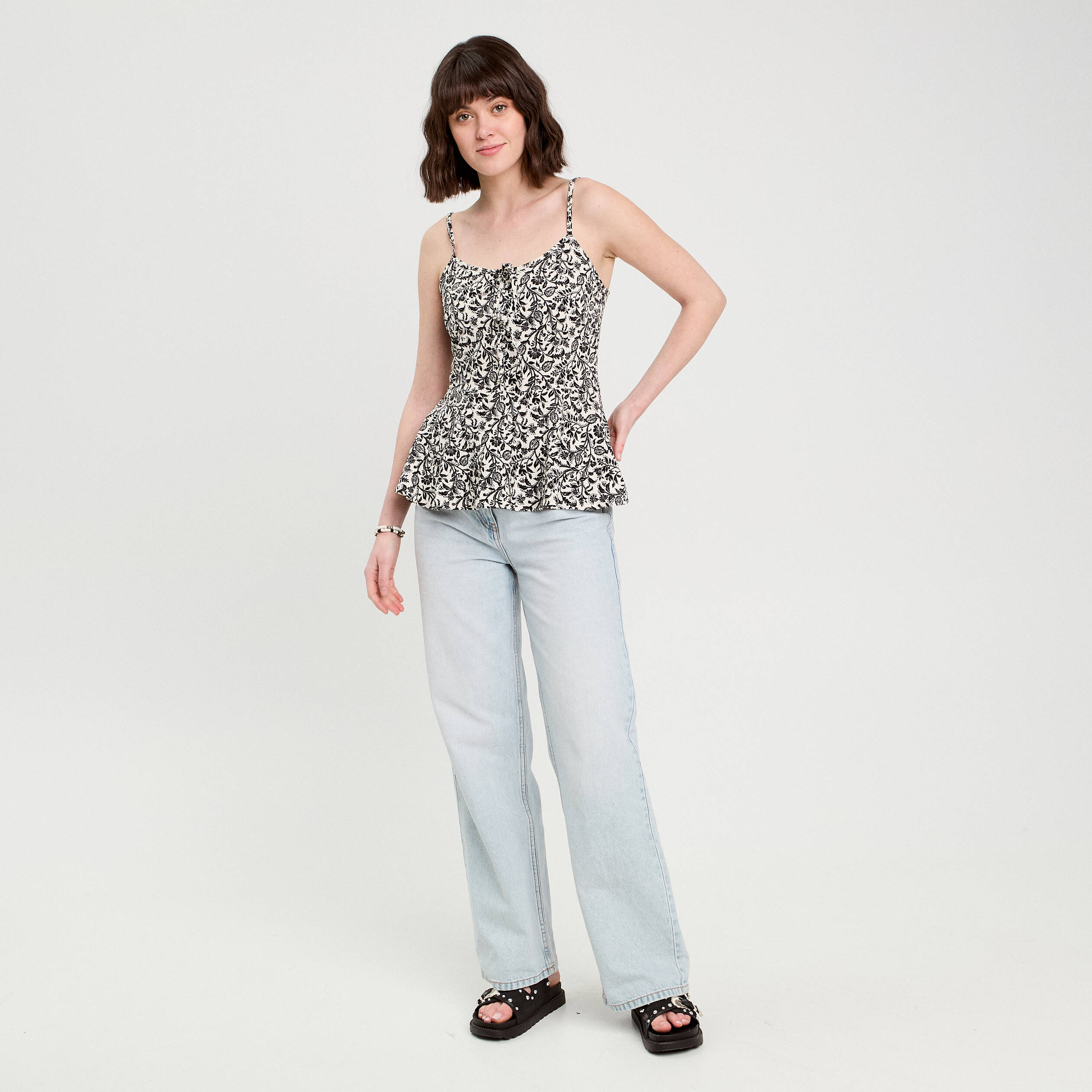 debardeur avec noeuds blanc femme Débardeur avec noeuds blanc femme