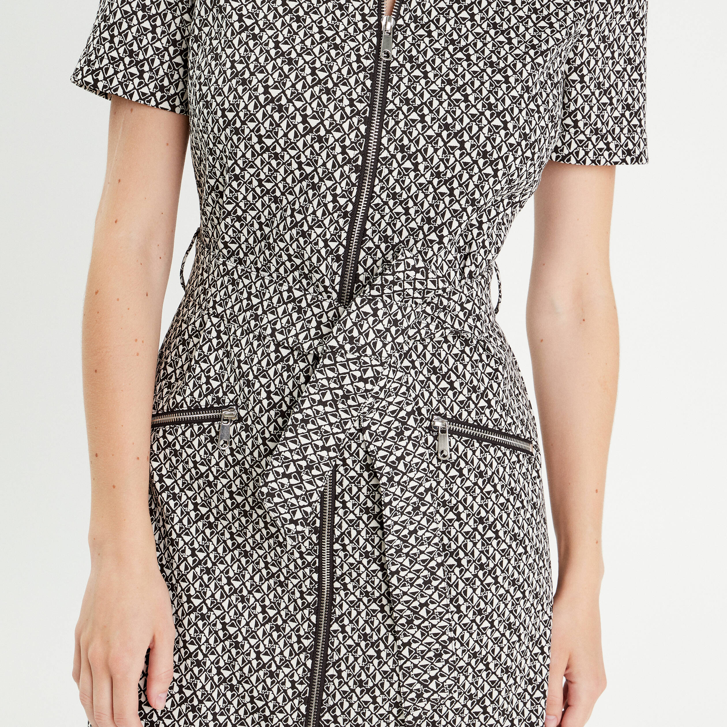 Robe droite avec fermeture éclair devant new arrivals