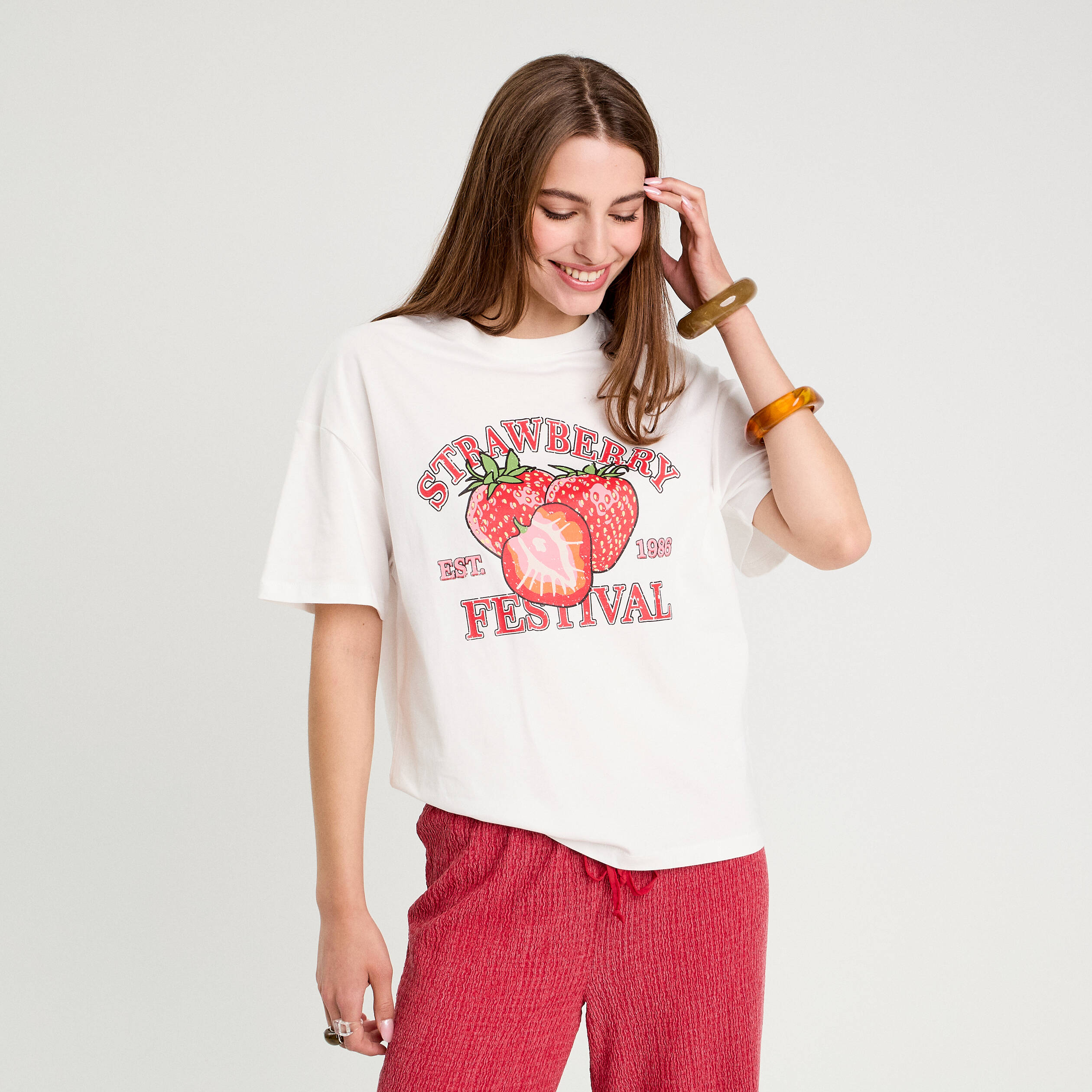 t shirt manches courtes ecru femme T-shirt manches courtes ecru femme
