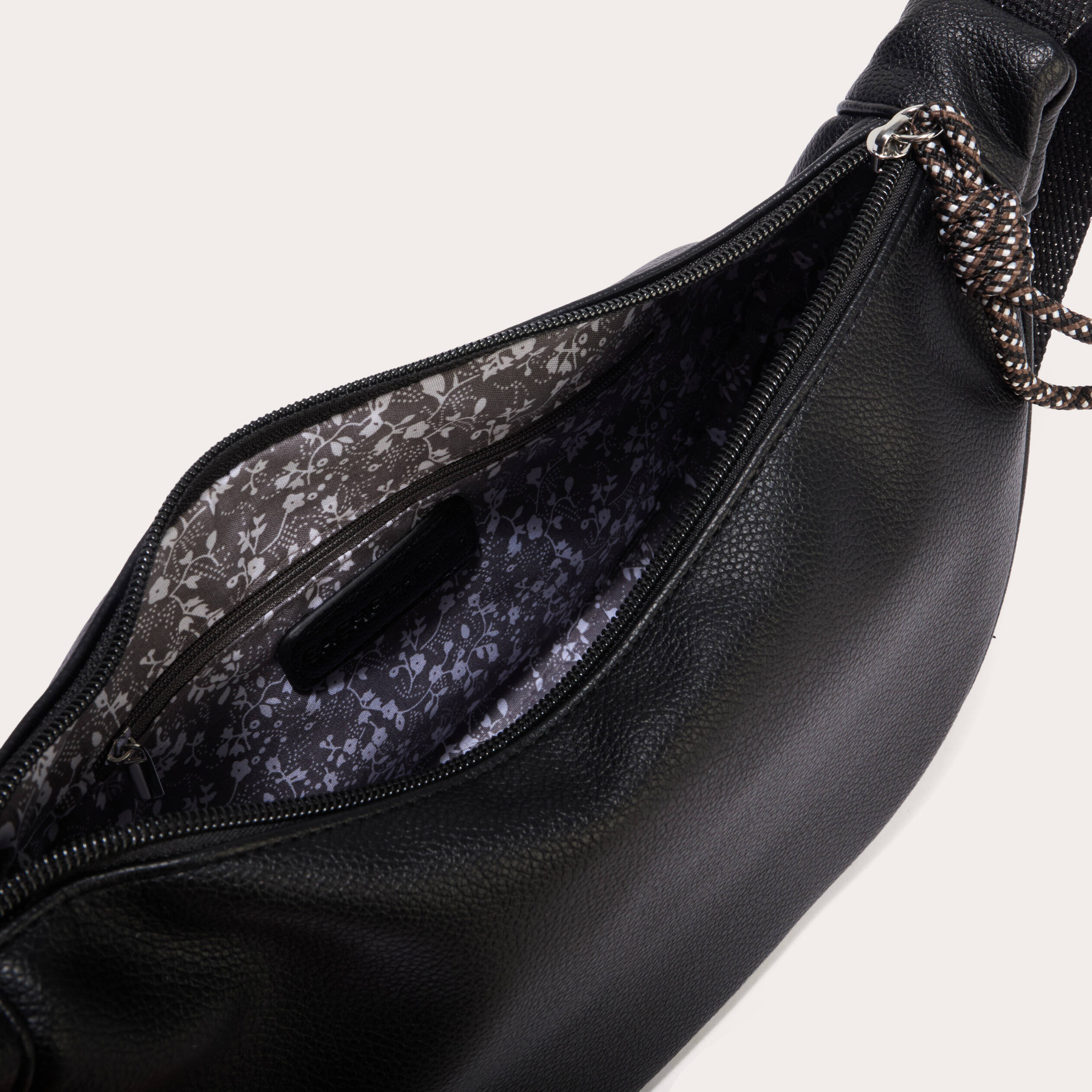 Sac banane similicuir noir femme