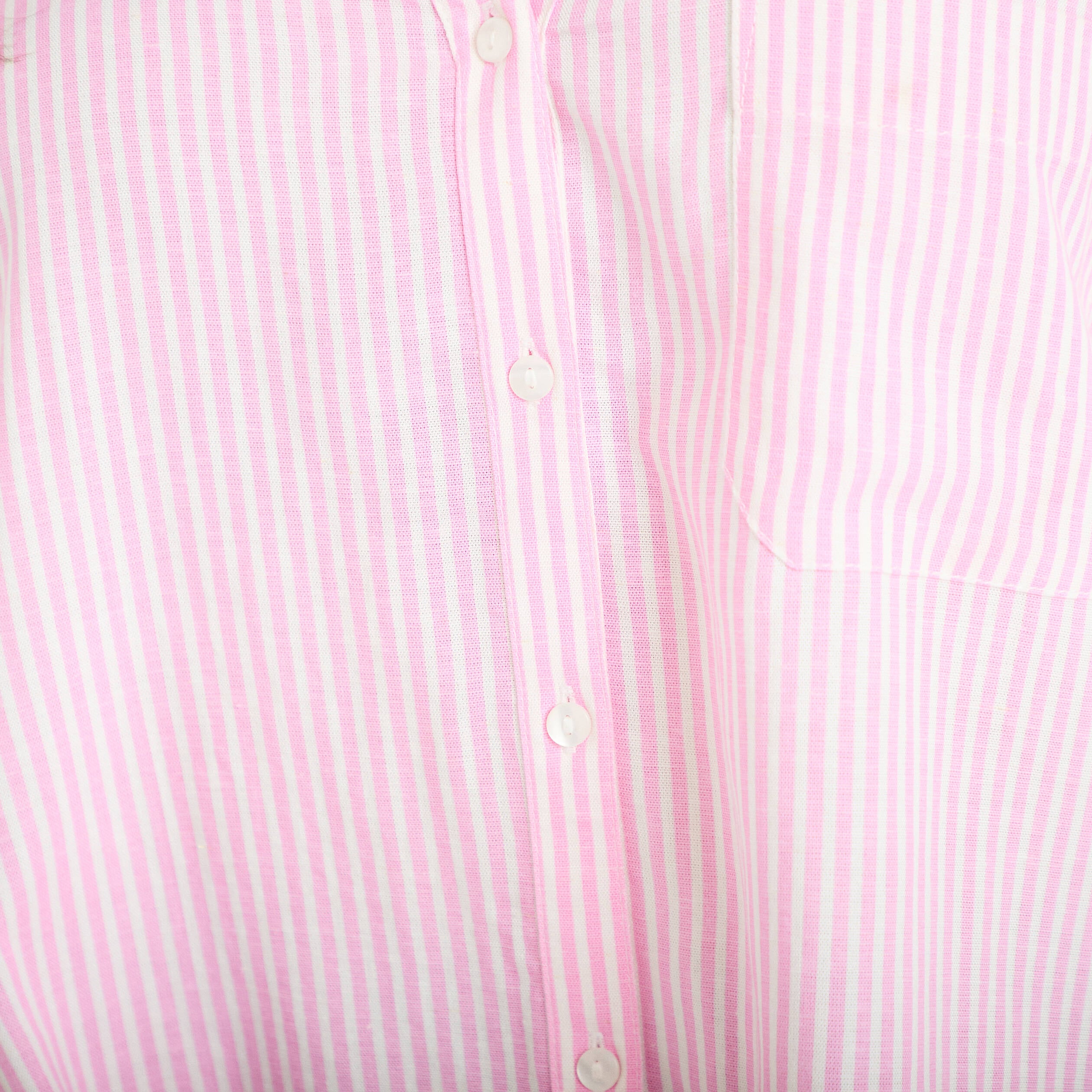 Chemise col classique manches 3/4 rose femme