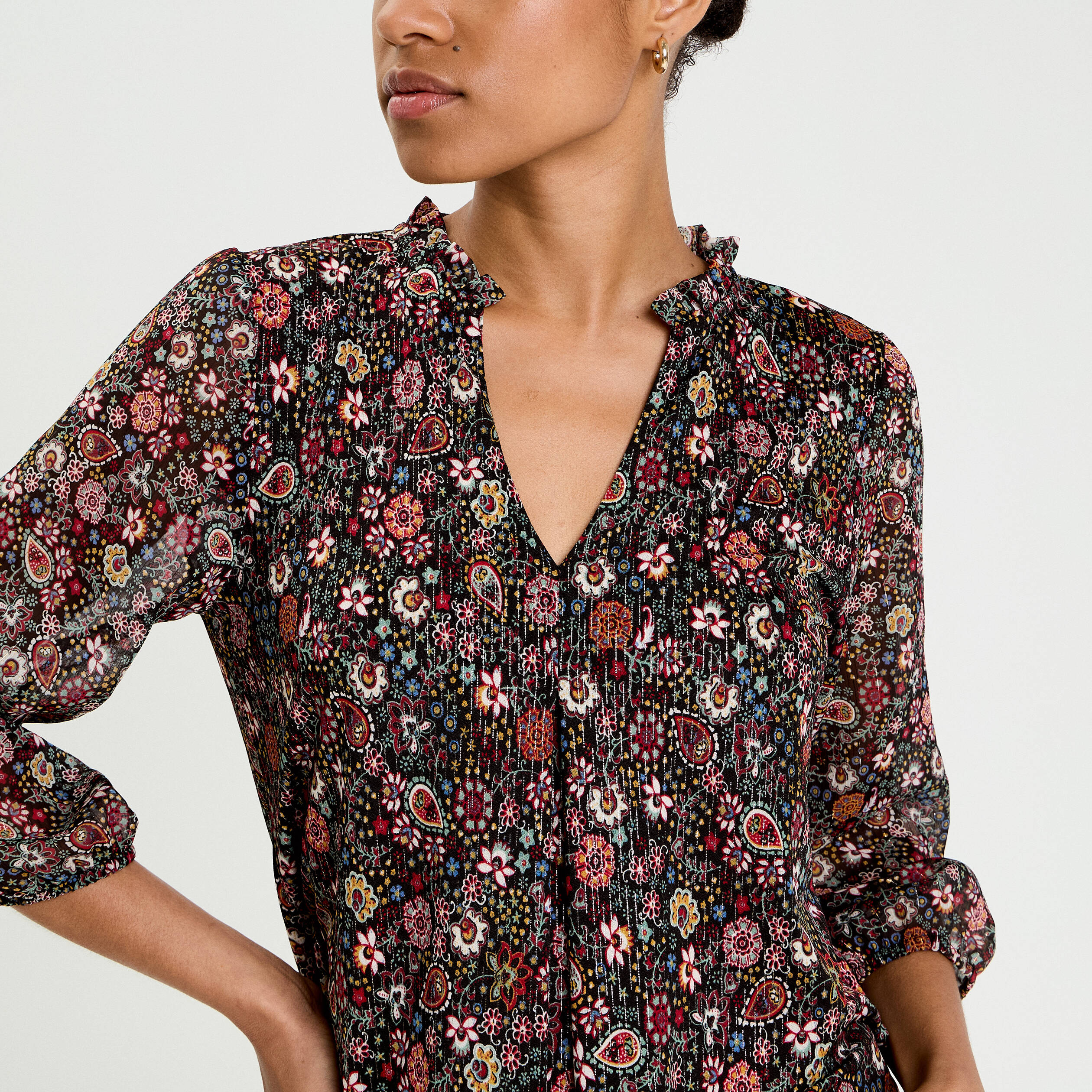 Haut Sans Manches Femme Antthony Design Originals - Multicolore, Motif Géométrique Rétro, Taille M