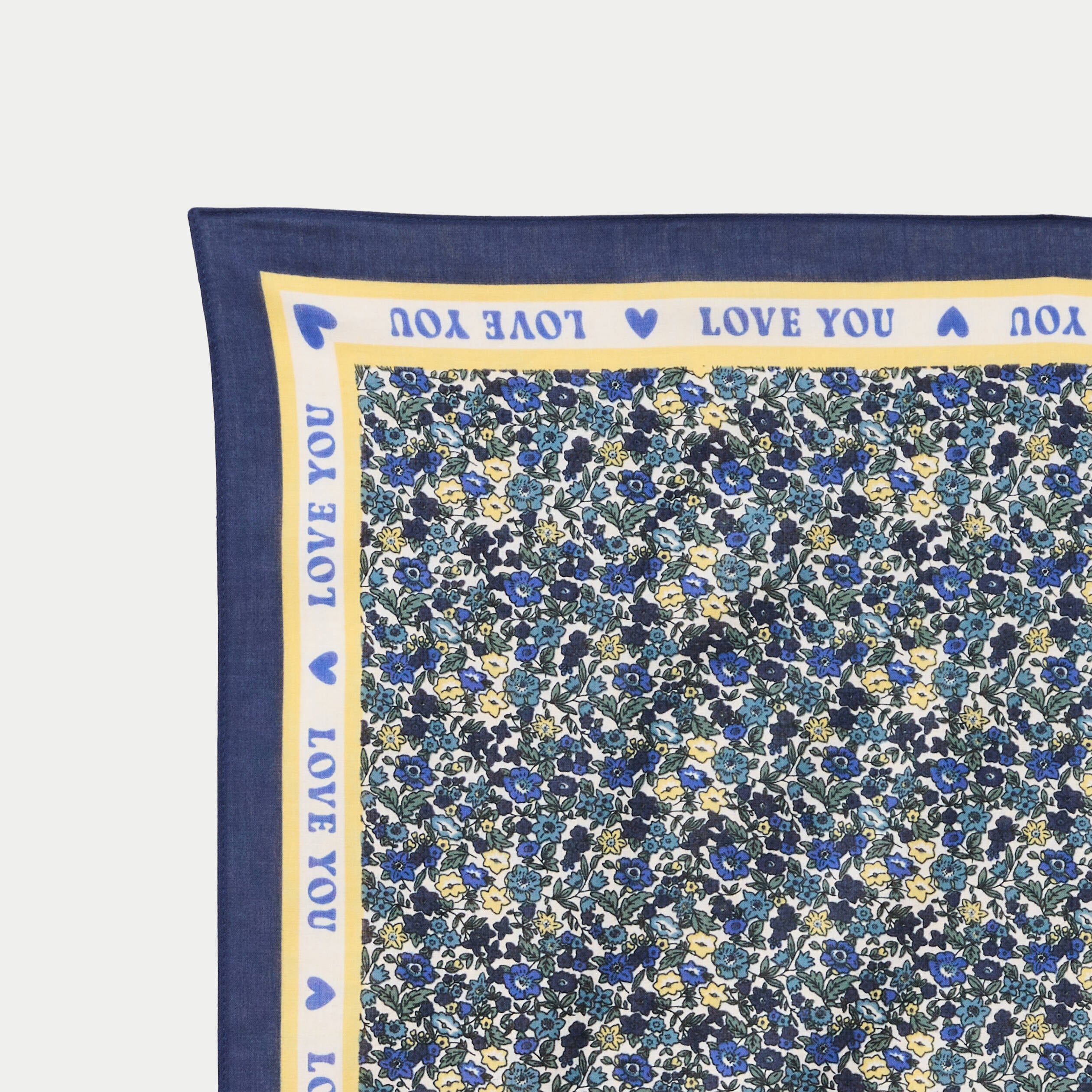 Foulard satin&eacute; soyeux bleu electrique femme