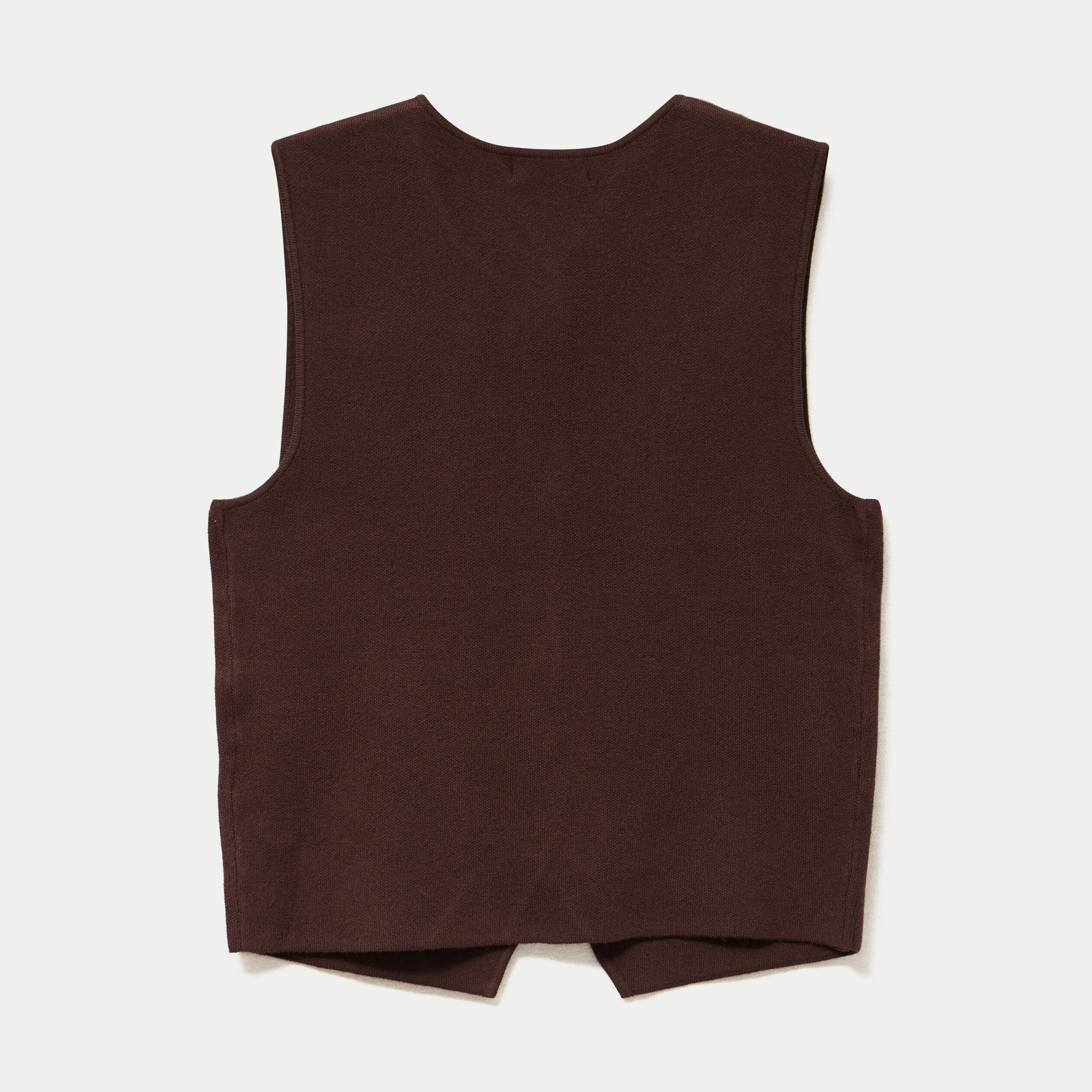 Gilet sans manches cropped marron fonc&eacute; femme