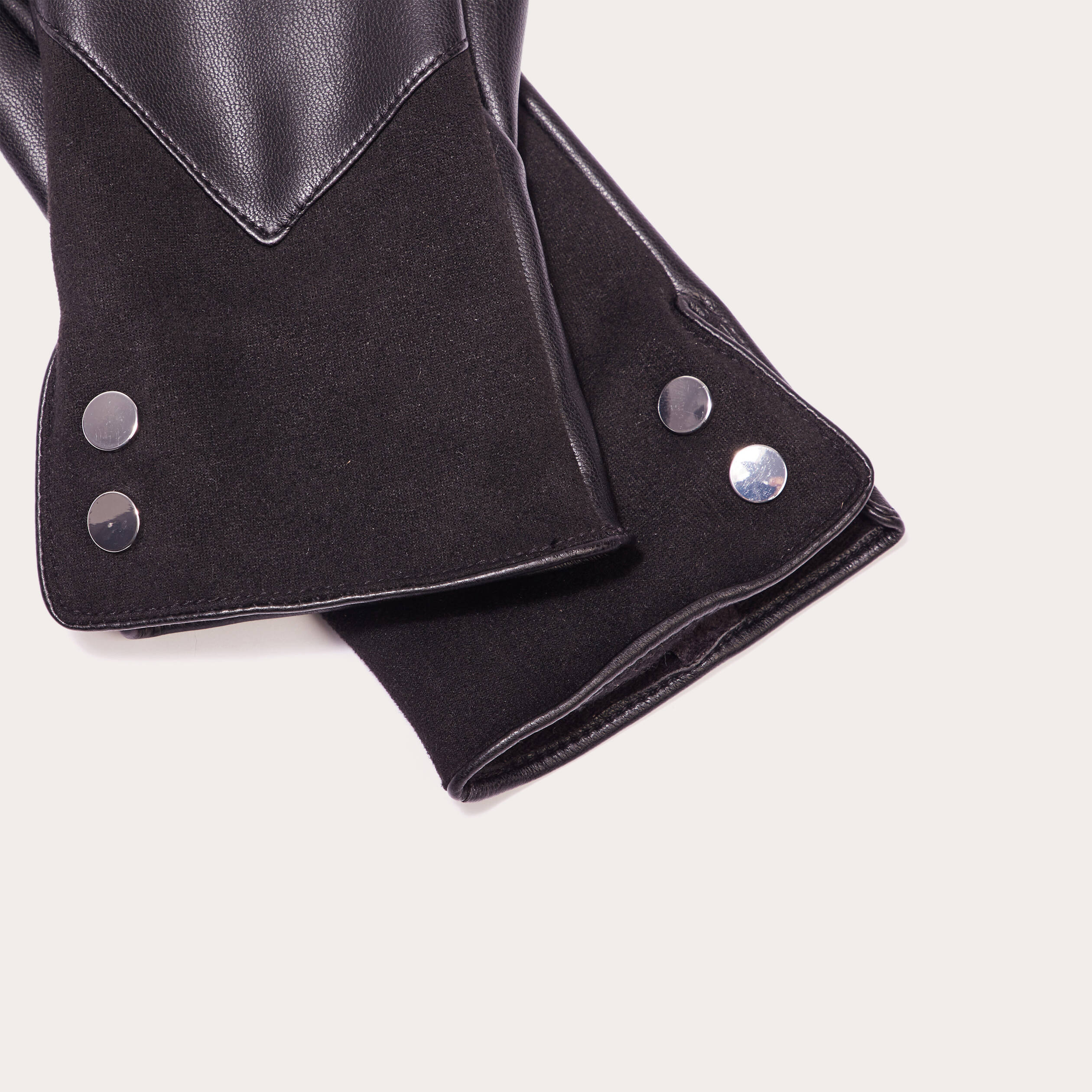 gants simili cuir noir femme Gants simili cuir noir femme