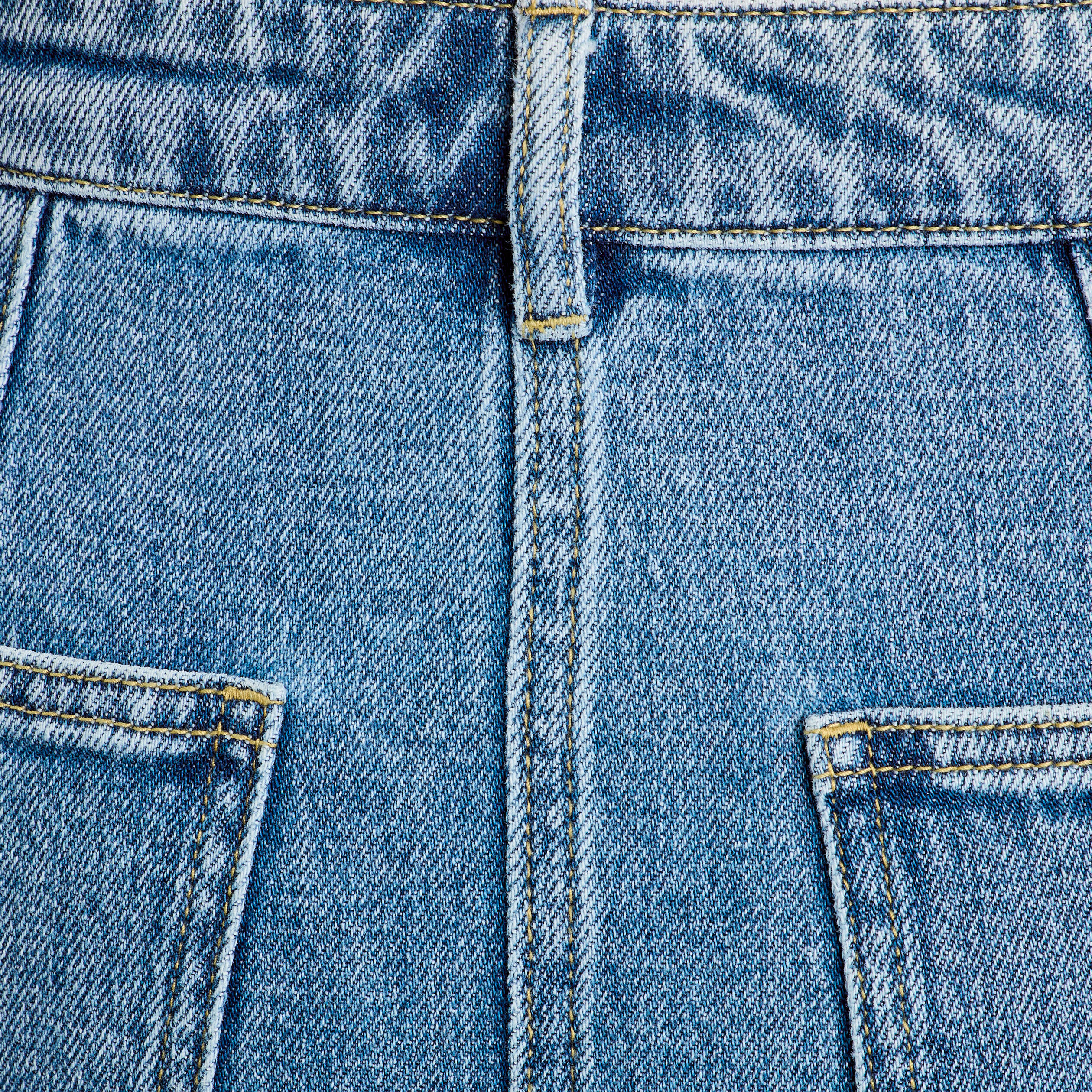 jupe midi trapeze en jean denim double stone femme Jupe midi trapèze en jean denim double stone femme