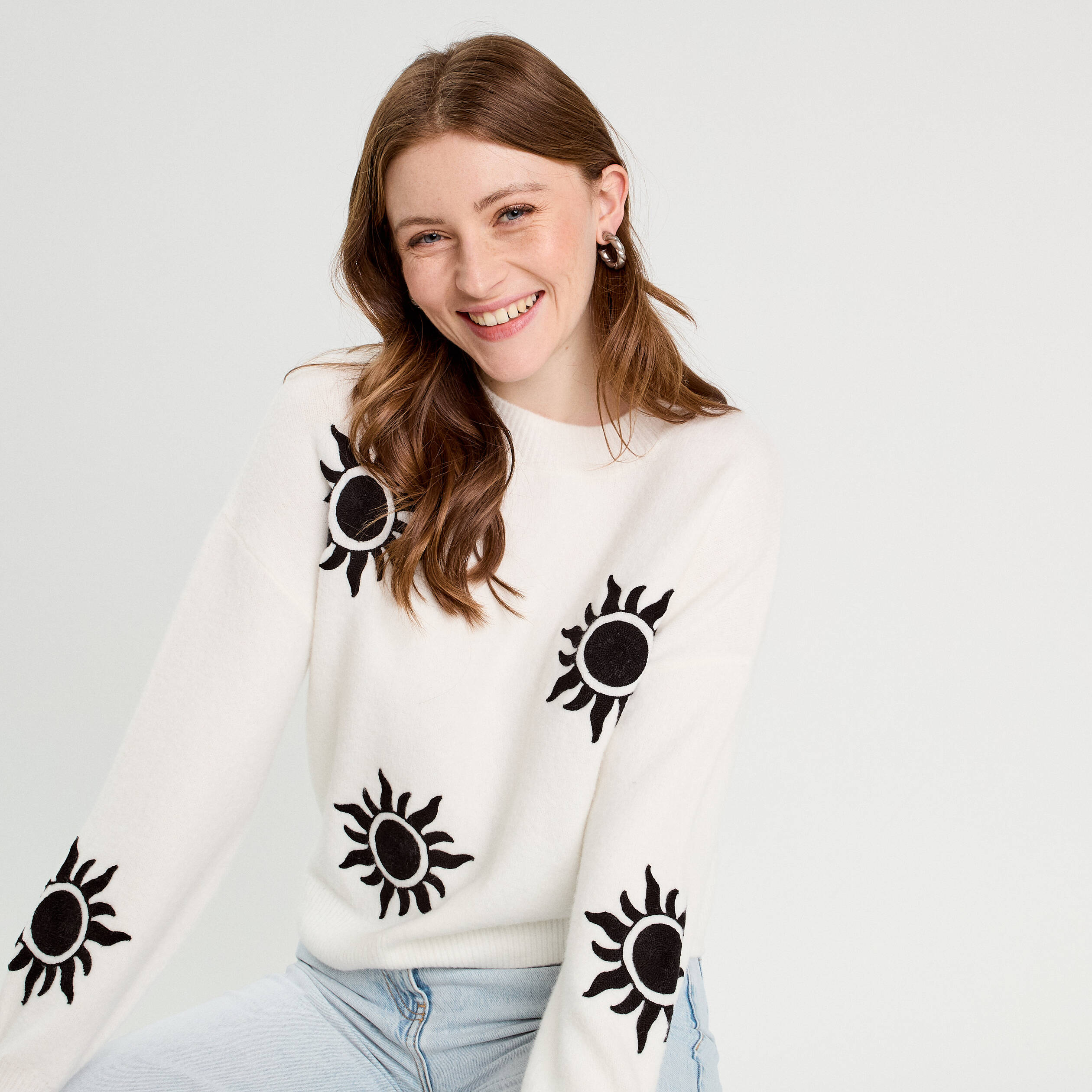 pull manches longues ecru femme Pull manches longues ecru femme