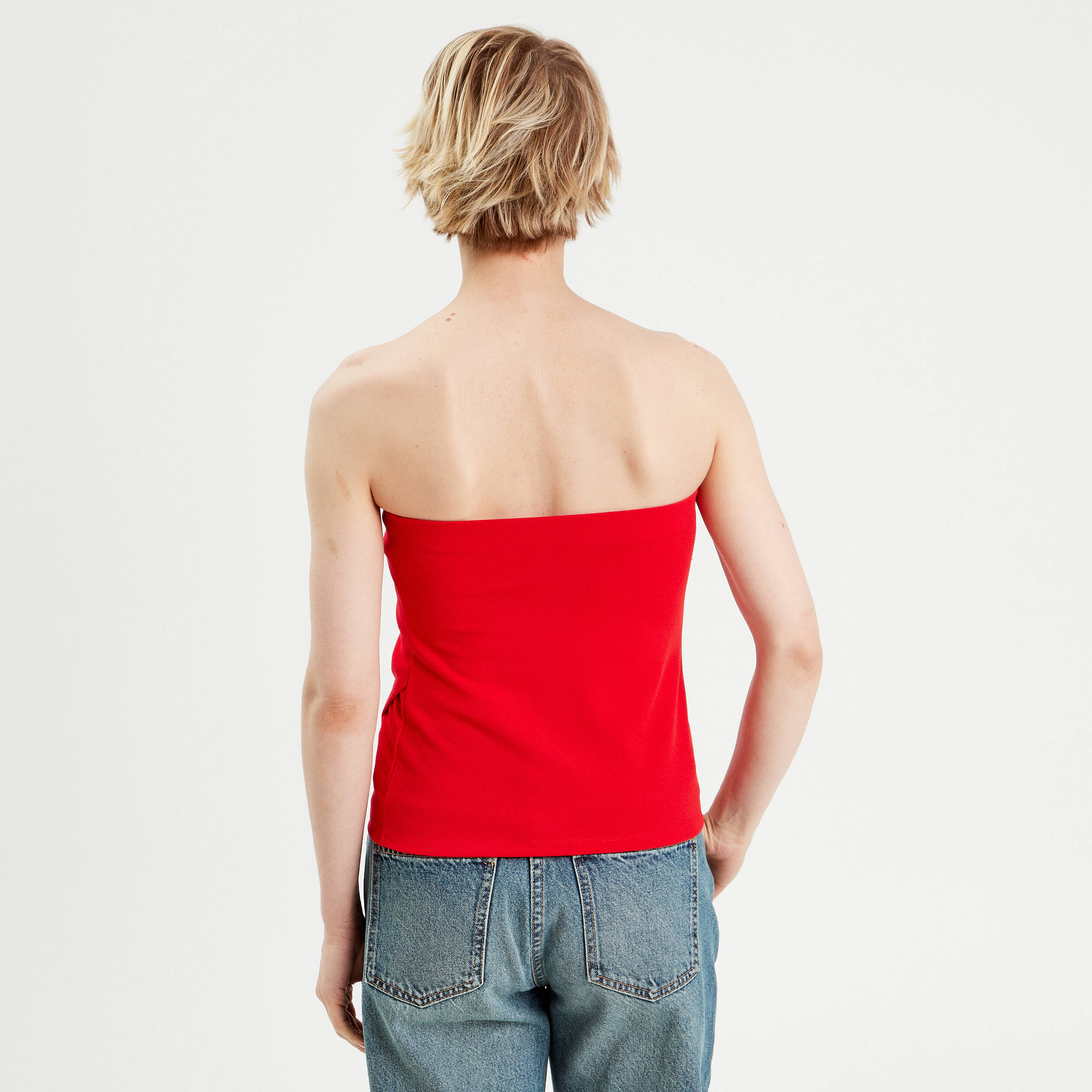 bustier sans manches rouge femme Bustier sans manches rouge femme