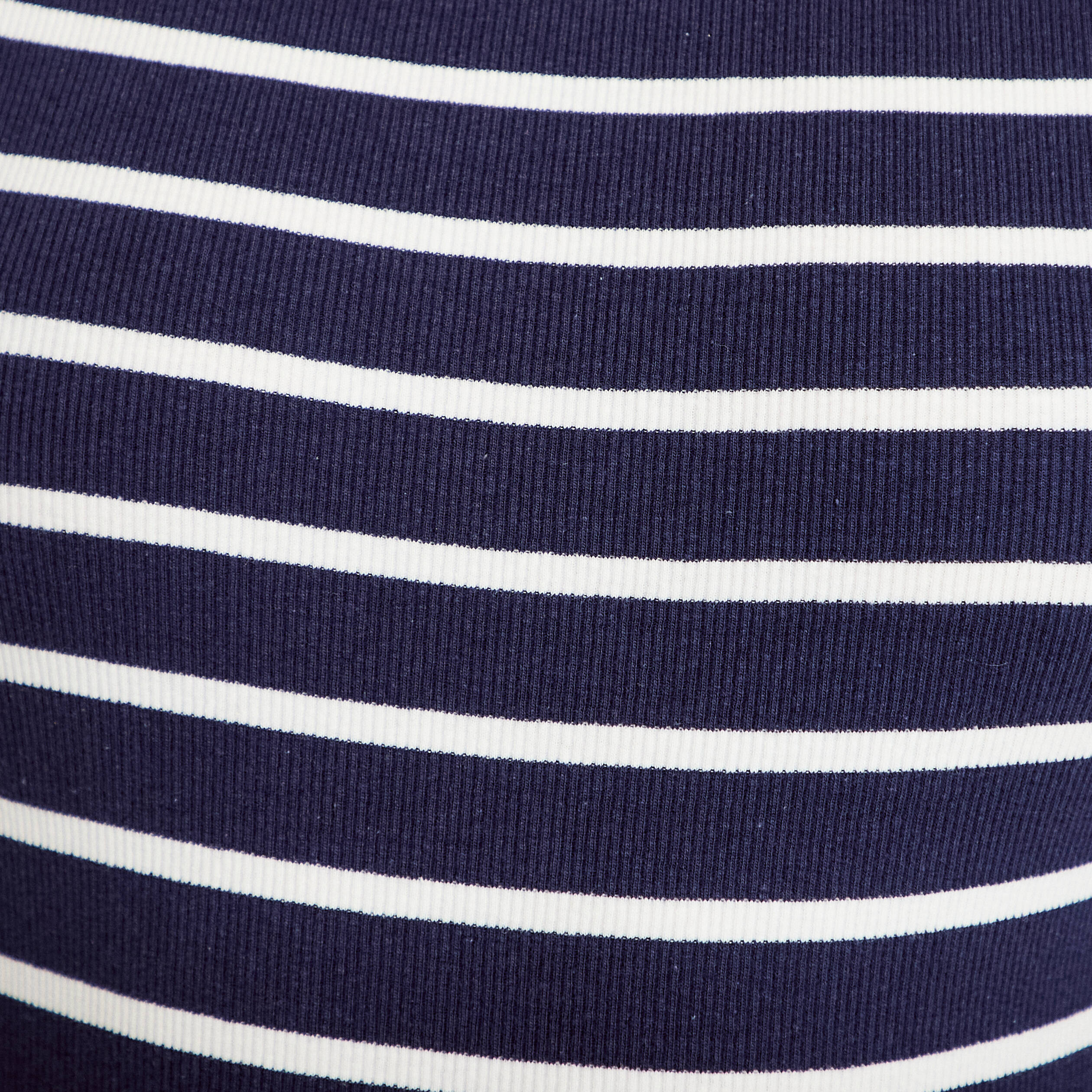 T-shirt col bateau bleu marine femme