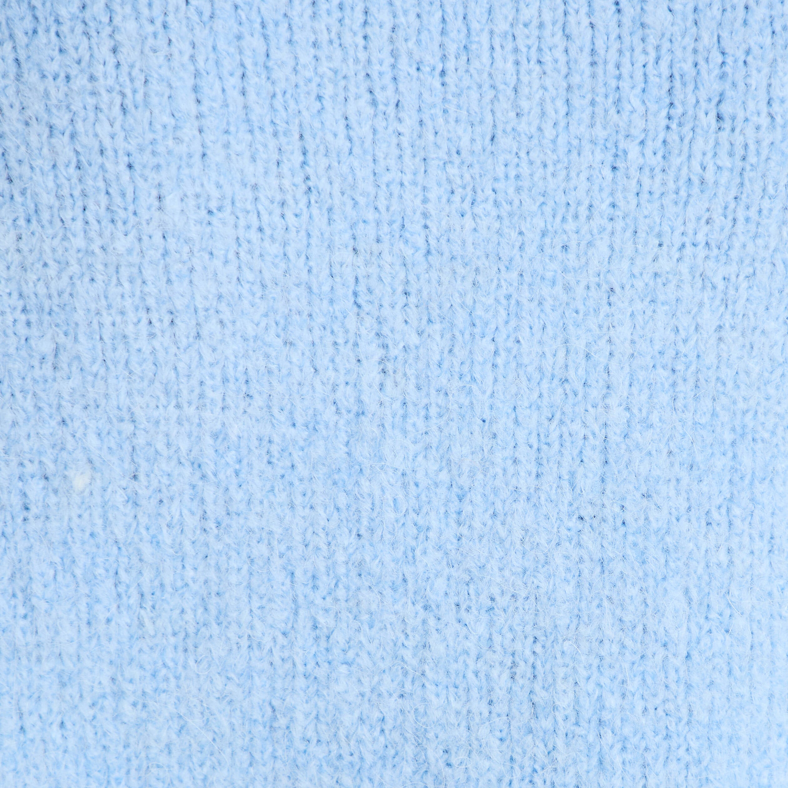 Pull manches courtes bleu clair femme