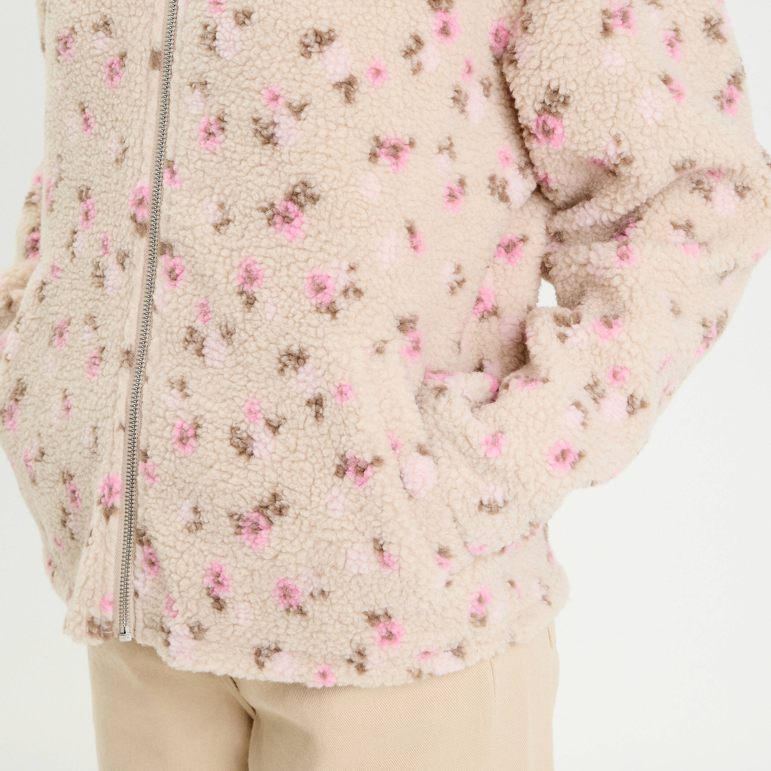 Veste Femme En Coton Fleece à Manches Longues Ajustée Avec Boutons - Modèle CC-1113, Neuve