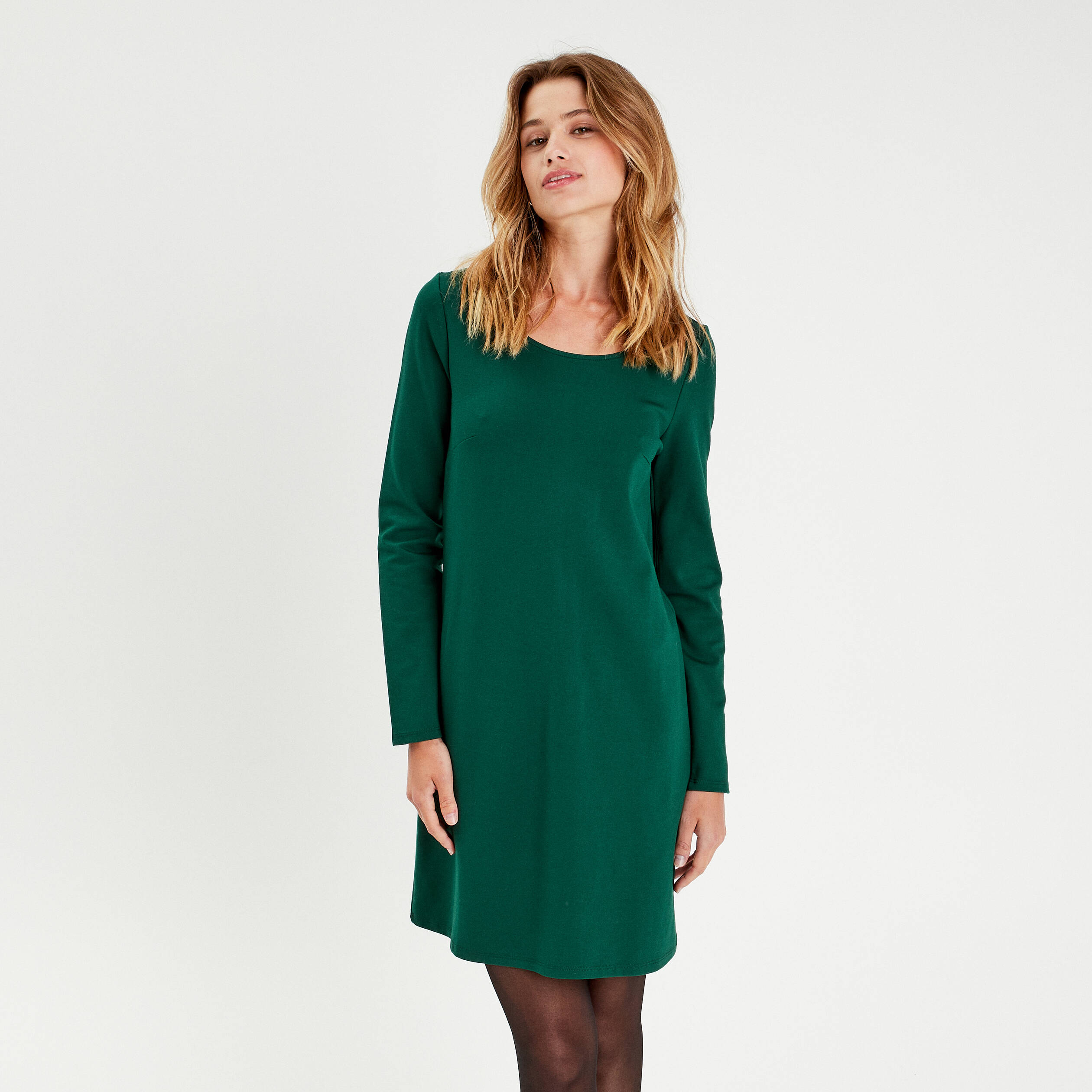 robe evasee dos ouvert vert fonce femme Robe évasée dos ouvert vert foncé femme