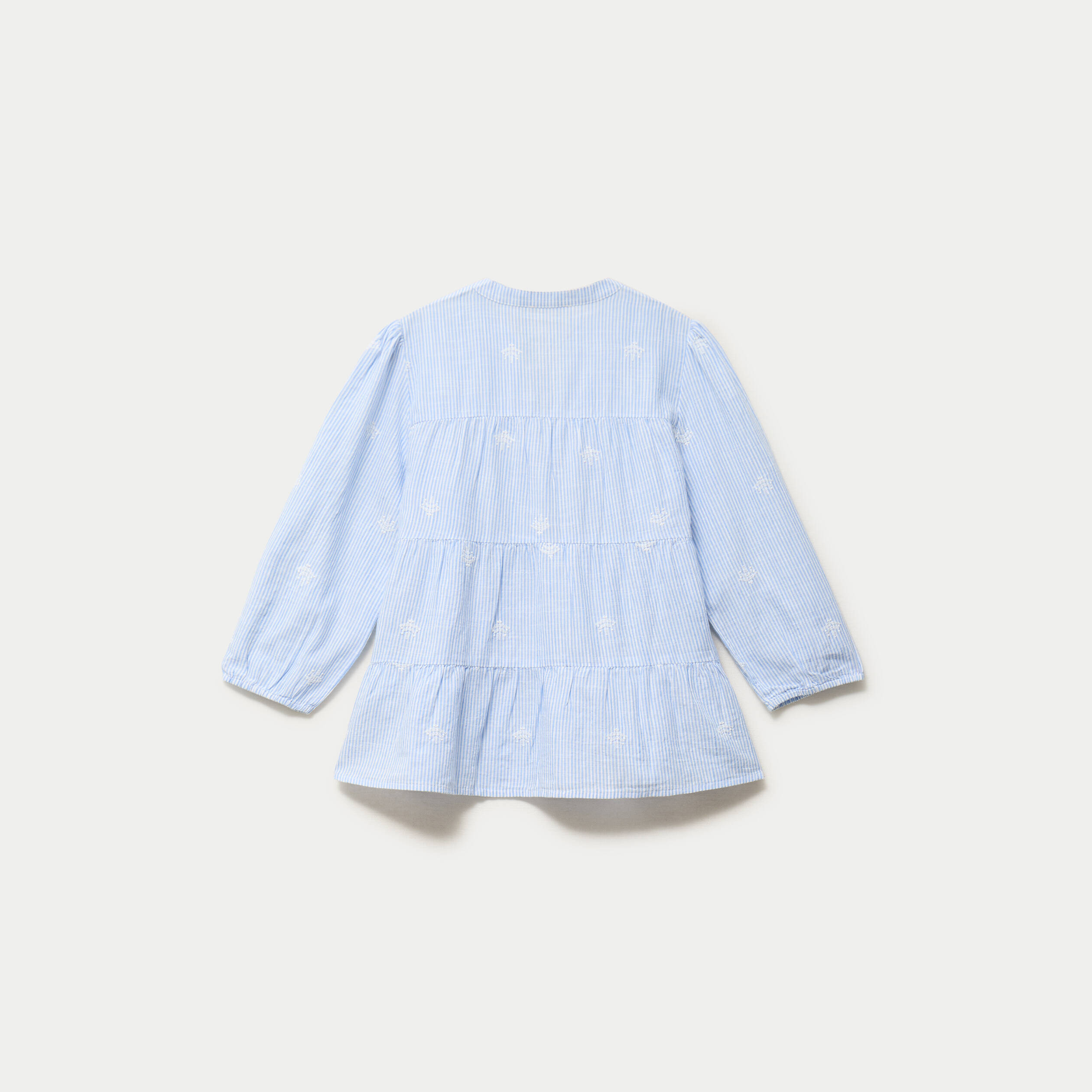 Chemise droite manches 3/4 blanc femme