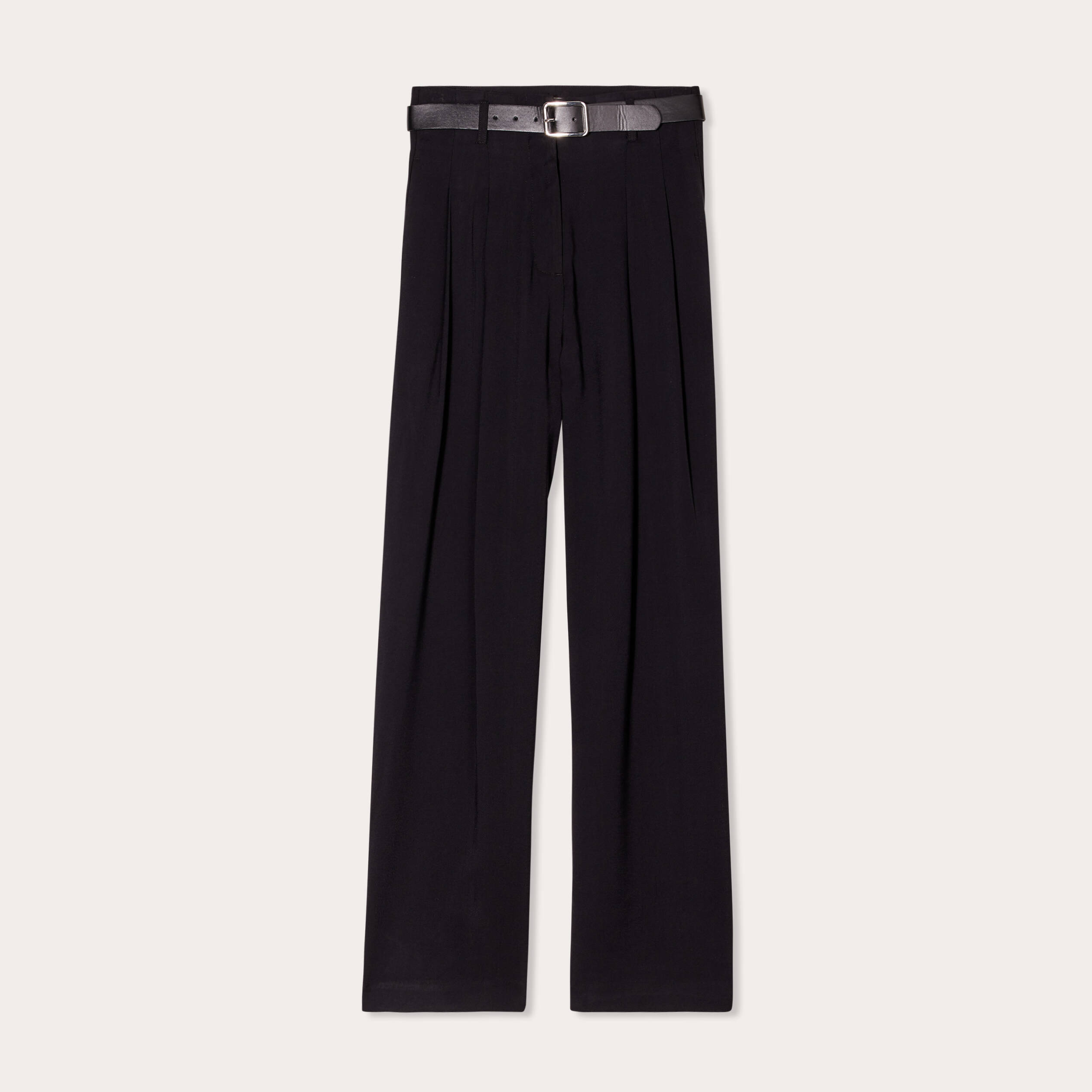 Pantalon femme noir fluide online
