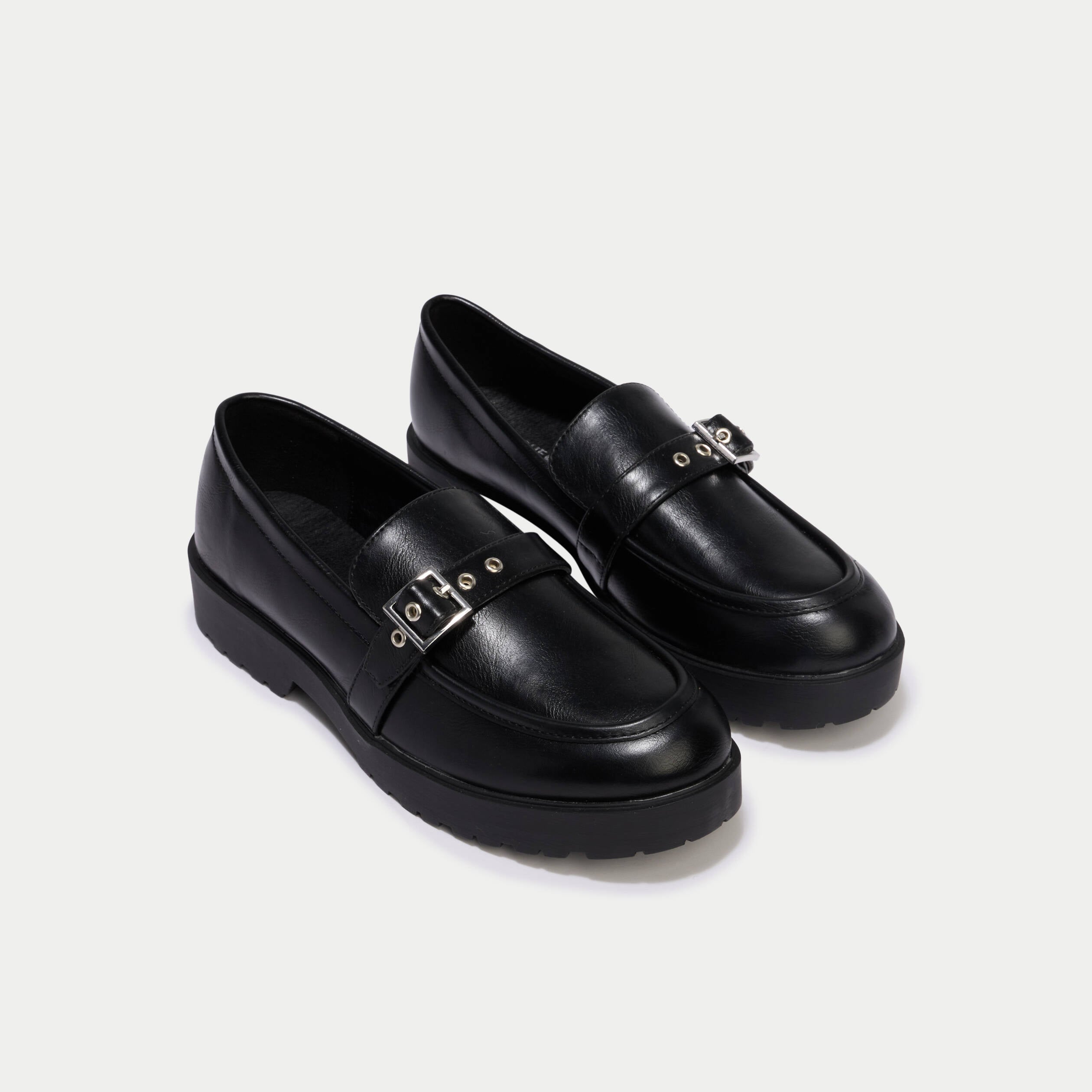 Mocassins noir femme