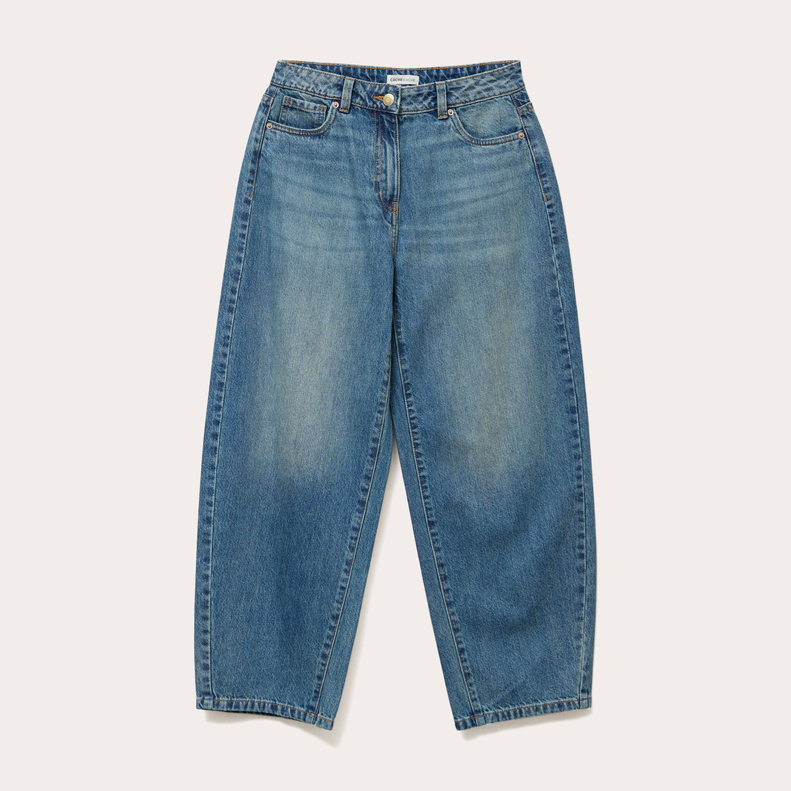jeans barrel 78eme denim double stone femme Jeans barrel 7/8ème denim double stone femme