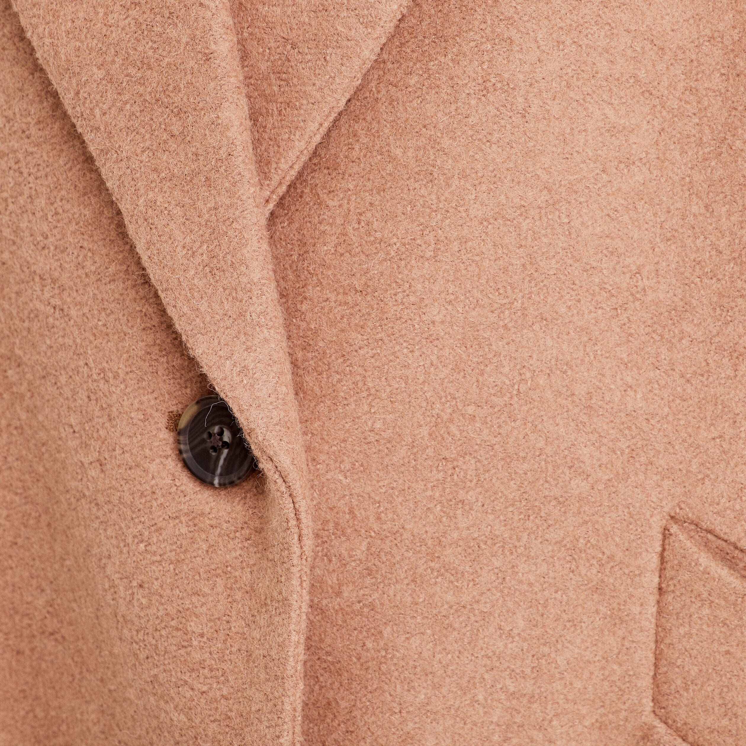 Manteau long oversize camel femme