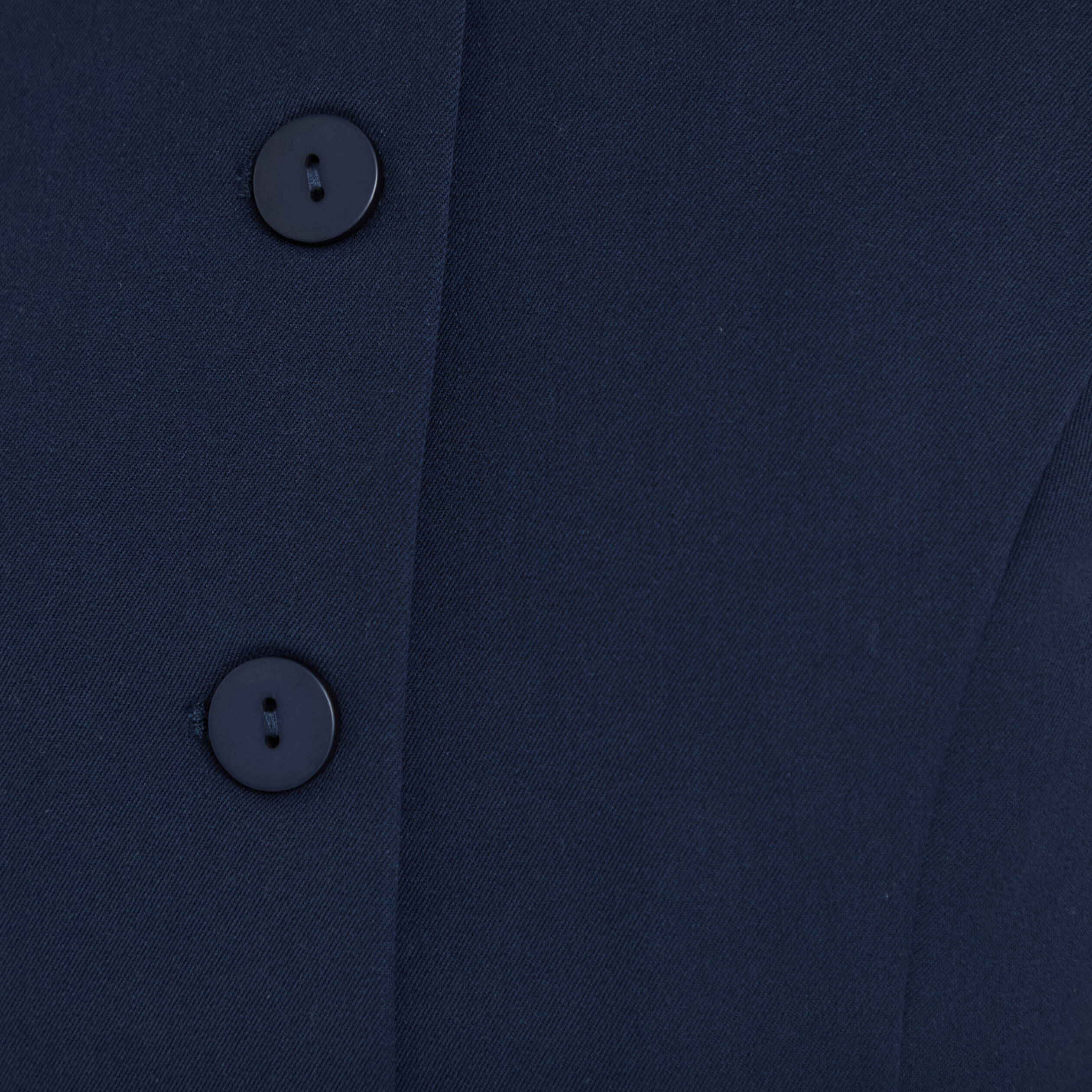 Gilet court cintr&eacute; sans manches bleu marine femme